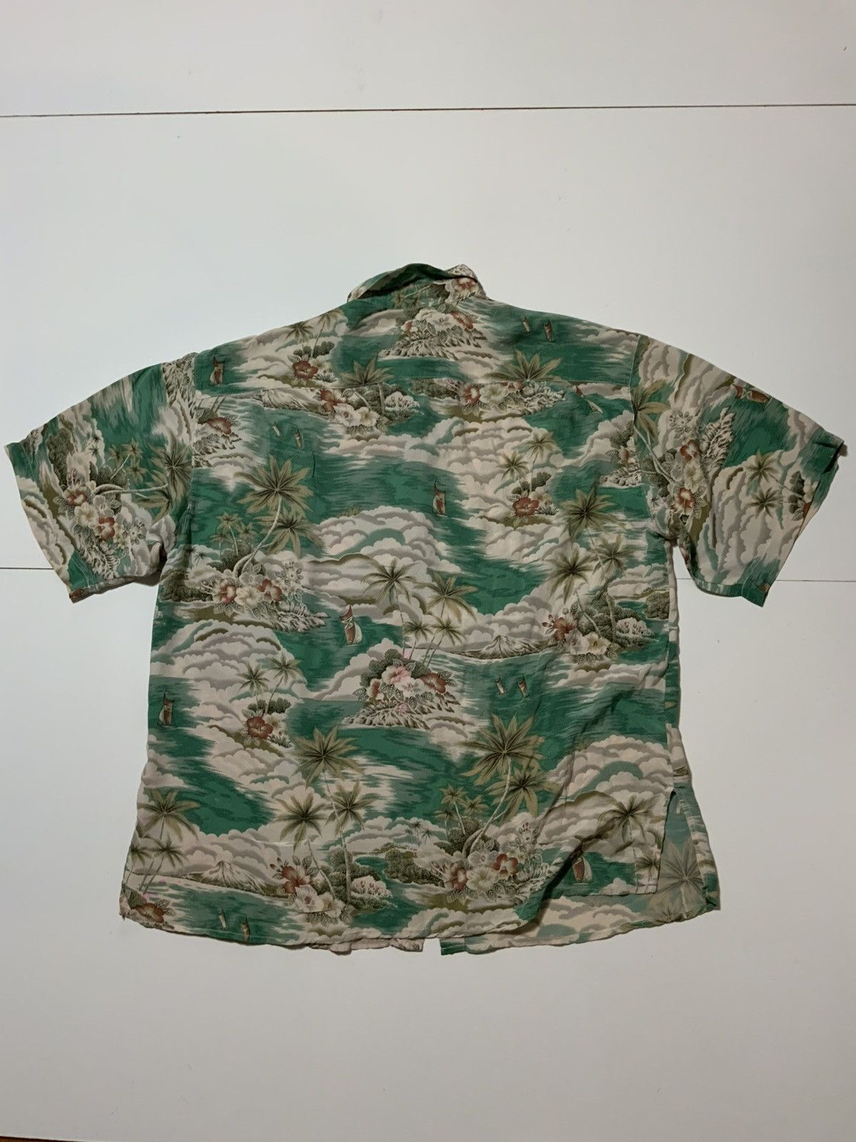 Designer × Vintage Vintage Citron Santa Monica 100% Silk Hawaiian AOP Shirt Size US M / EU 48-50 / 2 - 2 Thumbnail