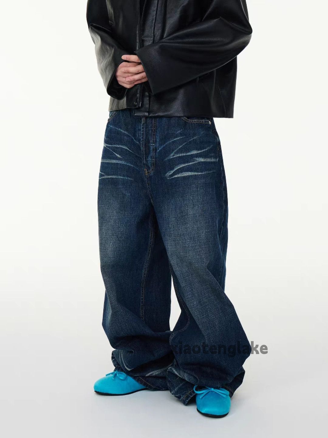 Jean × Vintage Utility washed faded loose hiphop y2k baggy jeans Size US 34 / EU 50 - 5 Thumbnail