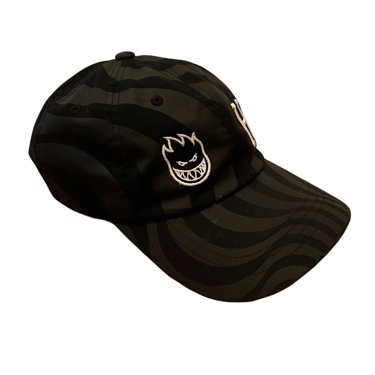 Huf × Spitfire SPITFIRE x HUF collaboration rare black baseball hat cap Size ONE SIZE - 3 Thumbnail
