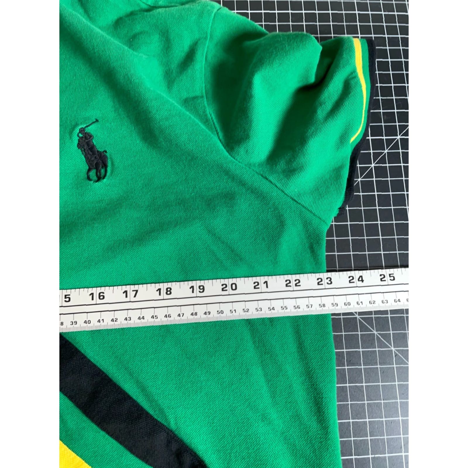Polo Ralph Lauren Polo Ralph Lauren Shirt Men's 2XL Green Yellow Custom Slim Fit Brazil Size US XXL / EU 58 / 5 - 5 Thumbnail