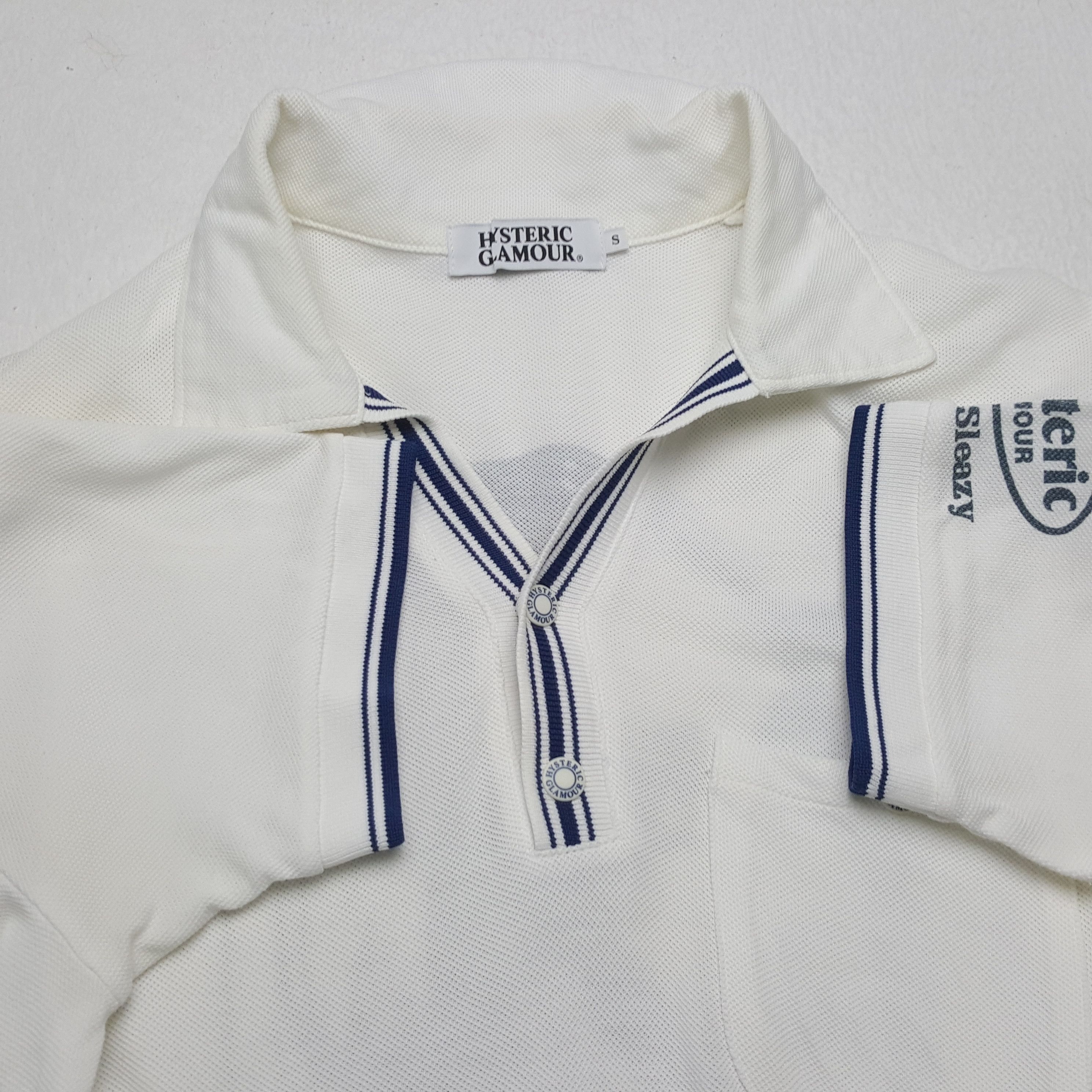 Hysteric Glamour × Japanese Brand × Vintage Vintage HYSTERIC GLAMOUR Japanese Fashion Brand Polos Size XS / US 0-2 / IT 36-38 - 8 Thumbnail