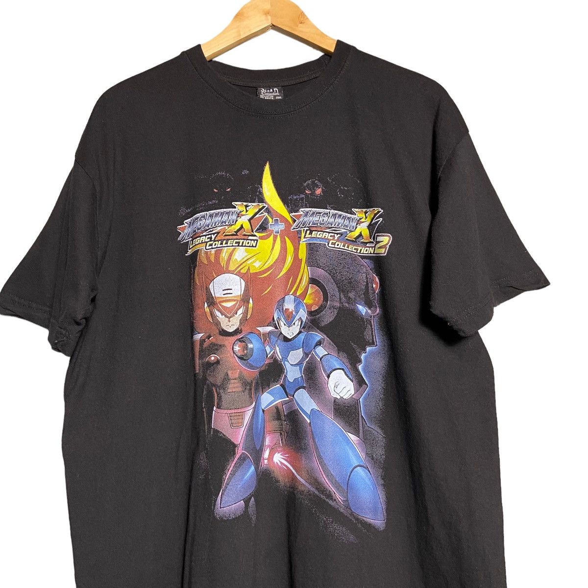 Image of Anima x Playstation Vintage Y2K Megaman X Zero Capcom Playstaion / Xbox Game Tee in Black (Size XL)