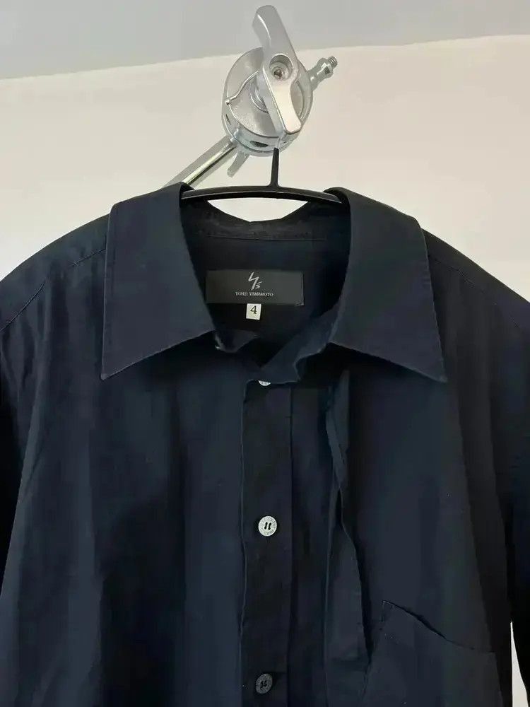 Yohji Yamamoto Yohji Yamamoto Y's fake tie S/S shirt Size US XL / EU 56 / 4 - 5 Thumbnail