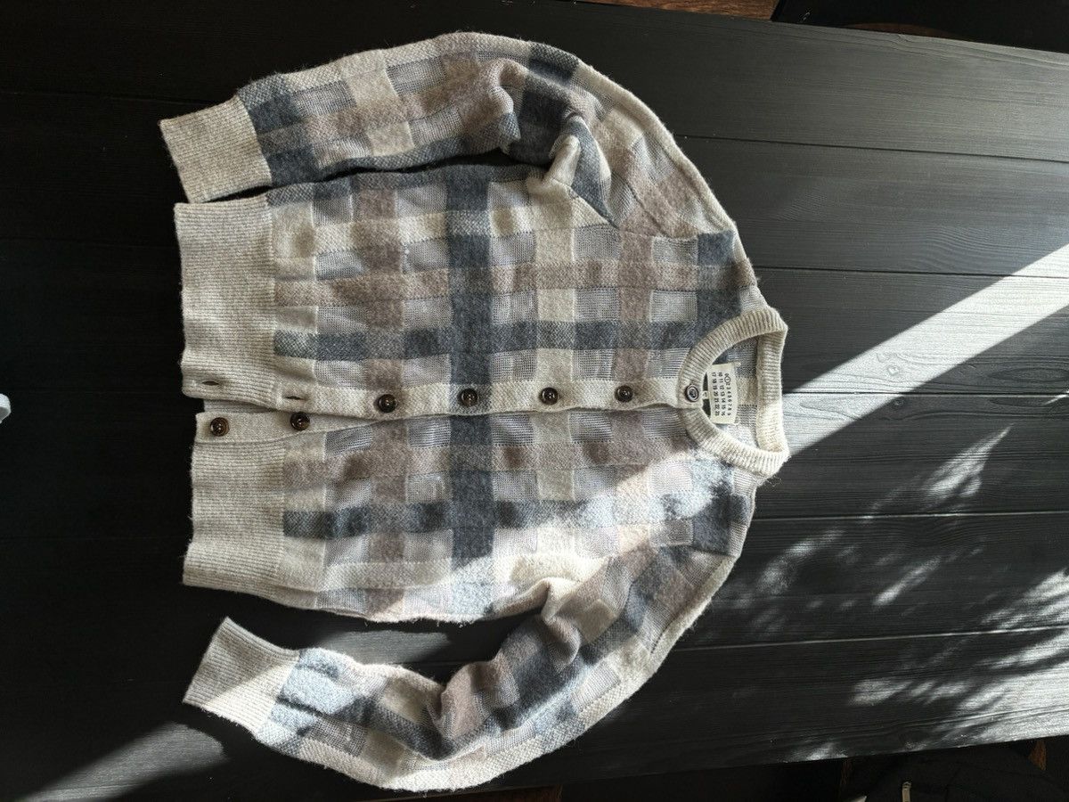 Maison Margiela Maison Margiela Check Pattern Multi Color Cardigan M. Size US M / EU 48-50 / 2 - 2 Thumbnail