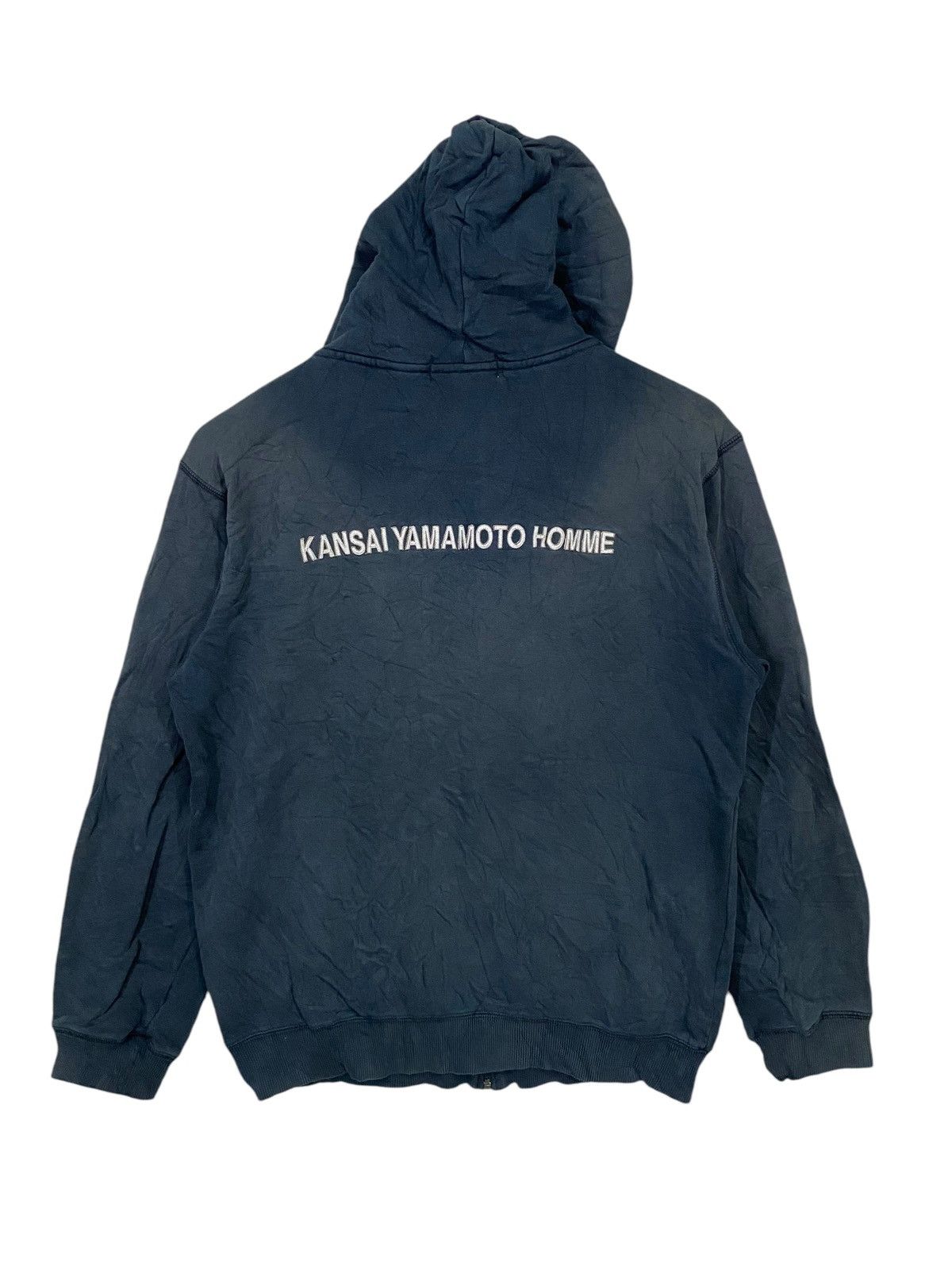 Designer × Japanese Brand × Kansai Yamamoto Kansai yamamoto hoodie back hit distressed Size US M / EU 48-50 / 2 - 1 Thumbnail