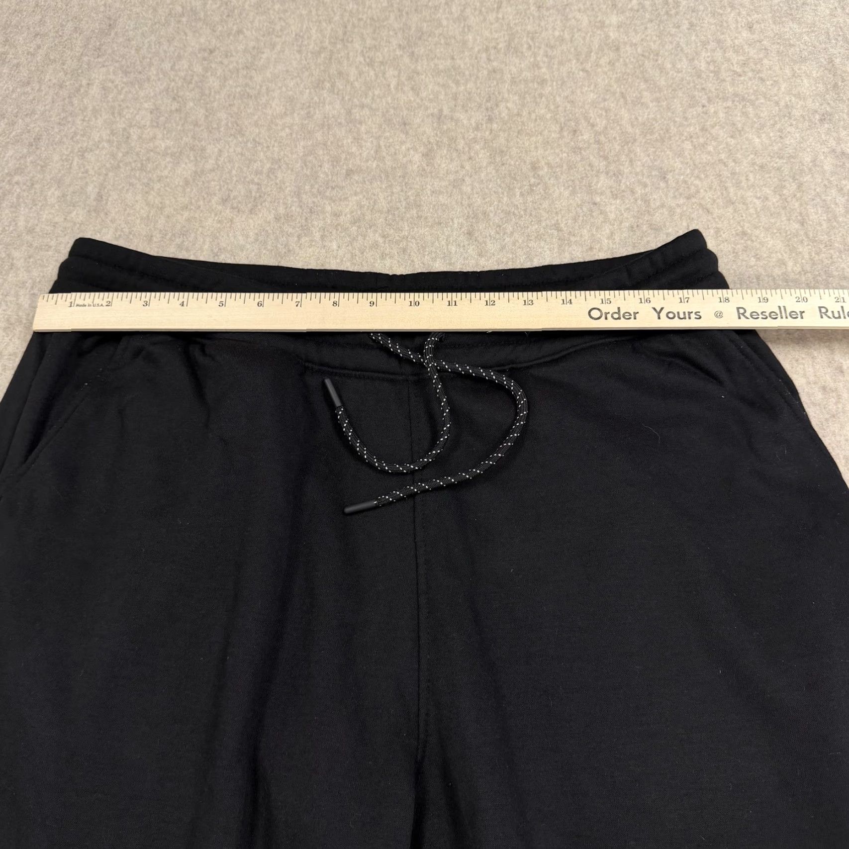 Southpole Southpole Mens XL Black Fleece Lined Joggers Sweatpants Drawstring Cuffed Pants Size US 36 / EU 52 - 7 Thumbnail