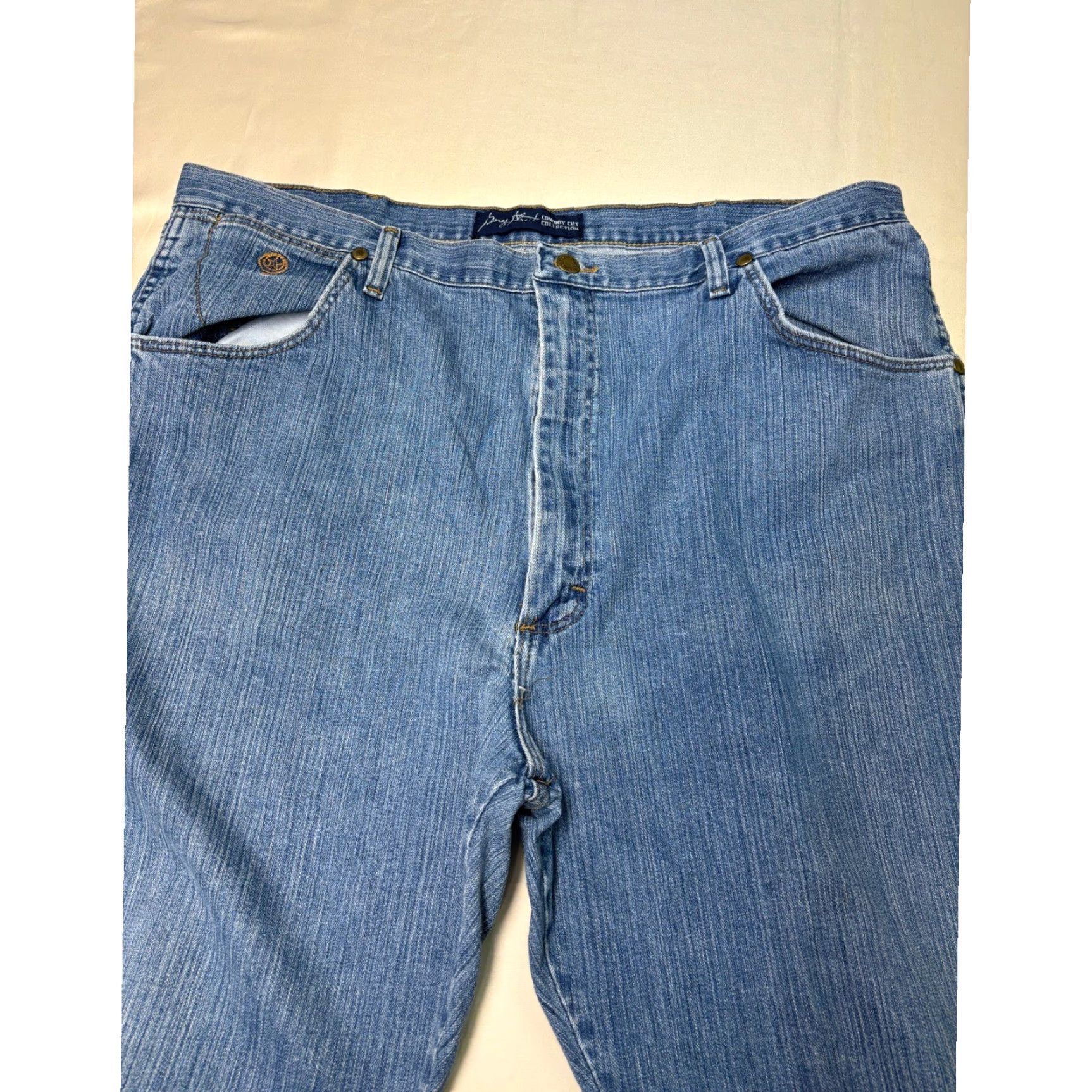 Wrangler Wrangler Cowboy Cut Collection Jeans Mens 42X36 Blue Denim Straight Leg Size US 42 / EU 58 - 2 Thumbnail
