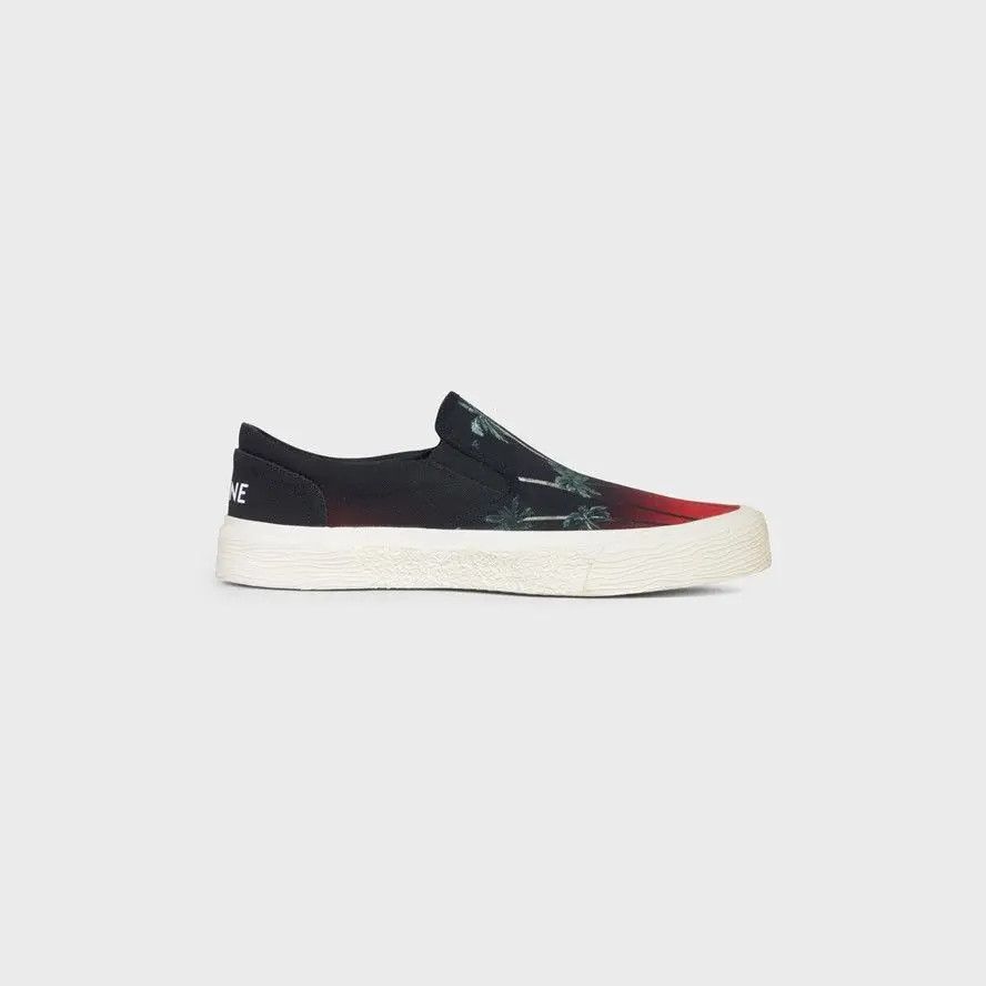 Celine o1bcso1str0724 Flat Slip On 05 Printed Canvas in Multicolor Size US 7 / EU 40 - 1 Thumbnail