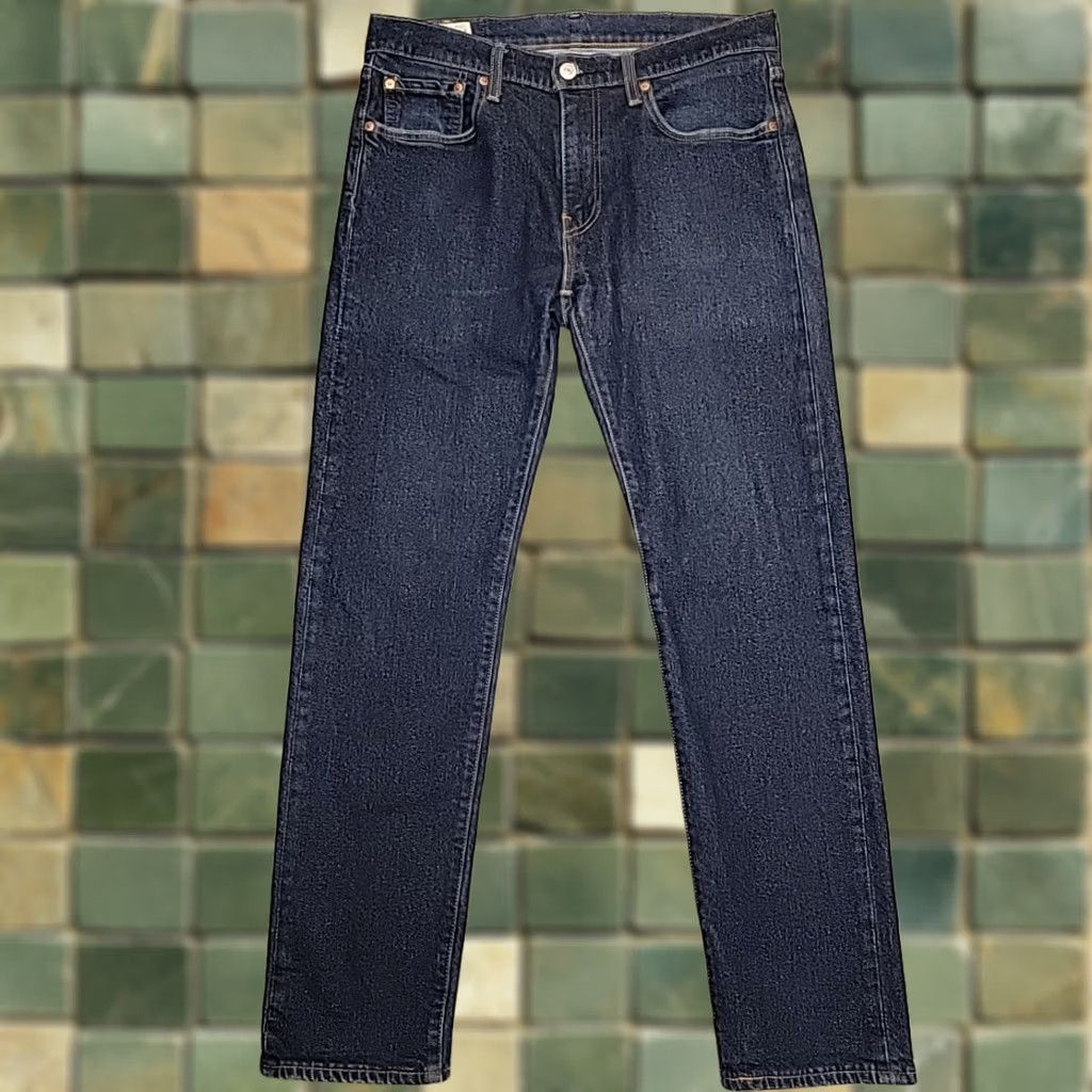 Denime Levis 501 Jeans Mens 31x32 Denim Straight Leg Button Fly Pants Black 501 Levi's Regular Waist 32 Inseam USA Classic Slim Fit Mens Size US 31 - 1 Thumbnail