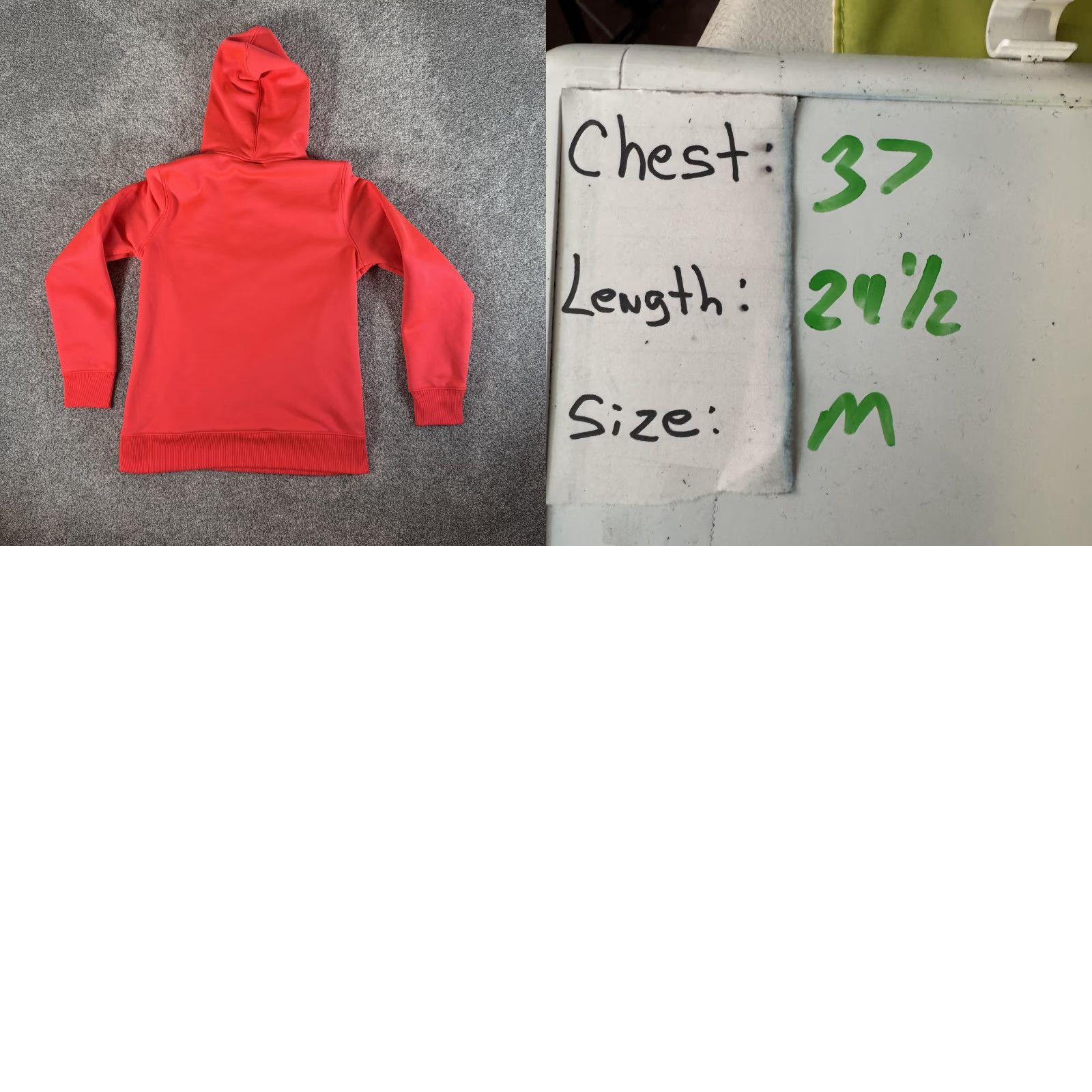 Under Armour Under Armour Hoodie Medium ColdGear Fleece Big Logo Pullover 1273628 Orange Womens M Hoodie Pullover Graphic Print Logo 90s? Size M / US 6-8 / IT 42-44 - 9 Thumbnail