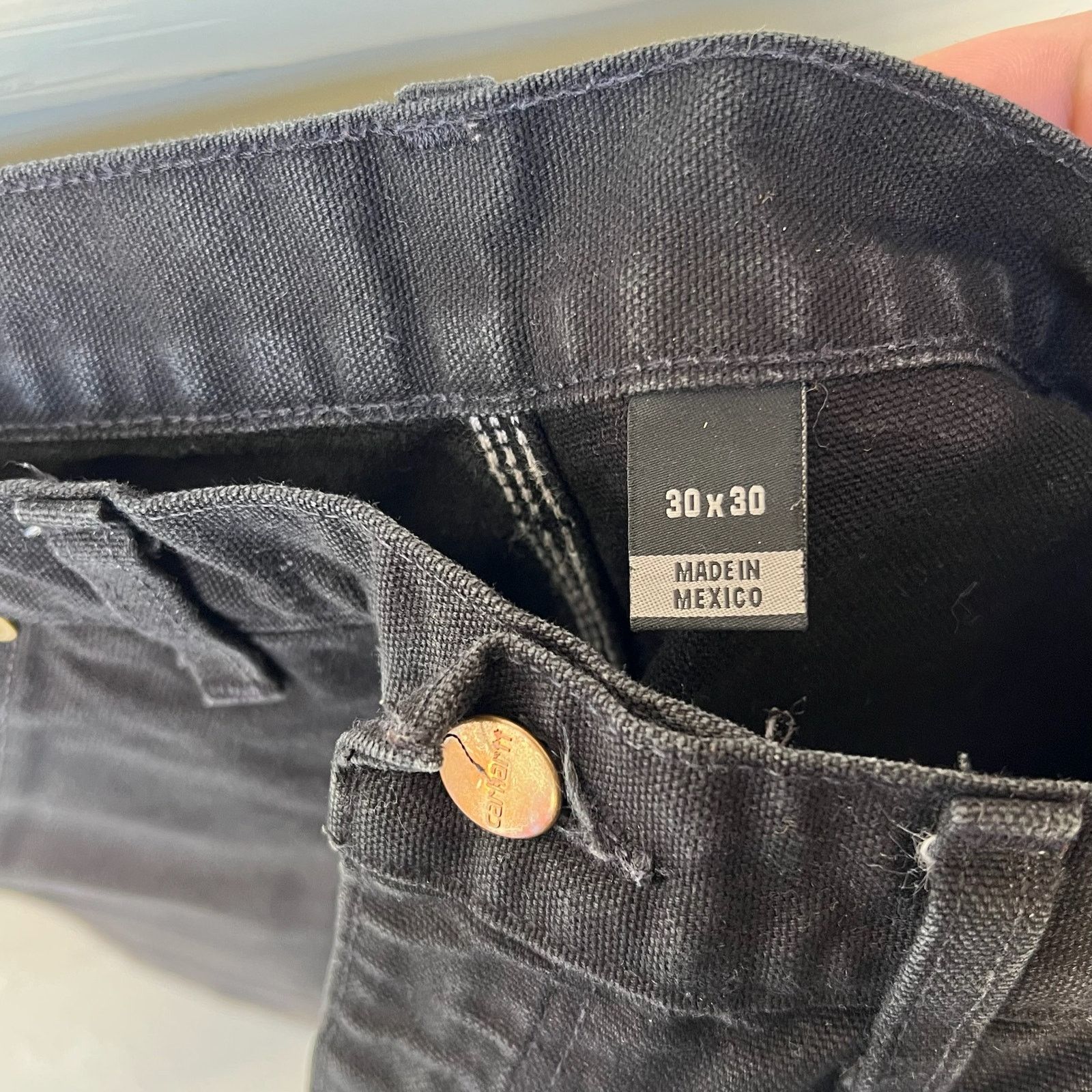 Carhartt × Vintage Carhartt black double knee work wear carpenter pants Size US 29 - 7 Thumbnail