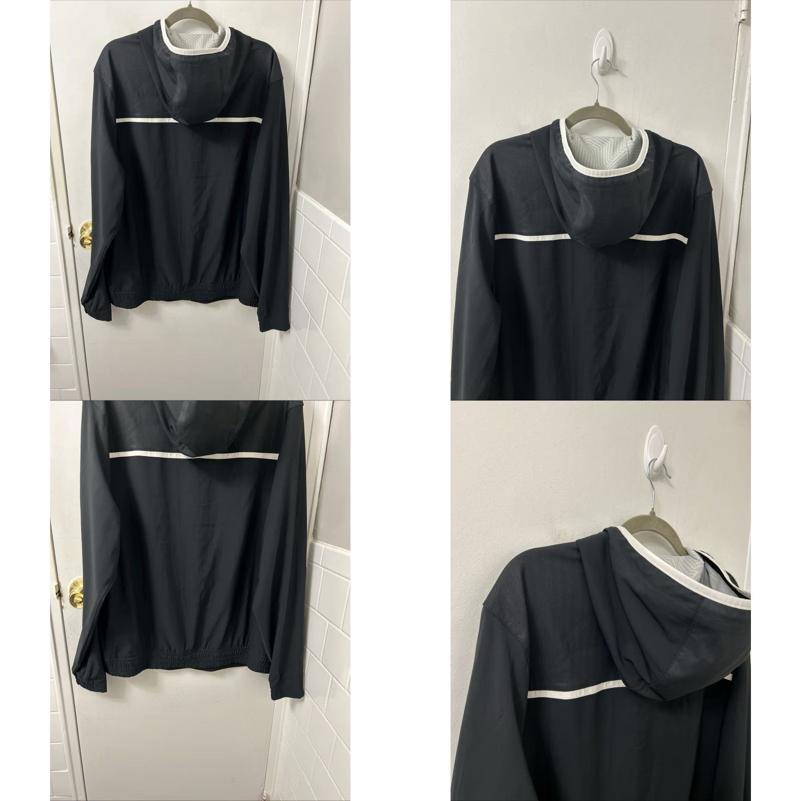 Under Armour Under Armour Jacket Mens L Black Hooded 1/4 Zip Windbreaker Pullover L/S Size US L / EU 52-54 / 3 - 8 Thumbnail