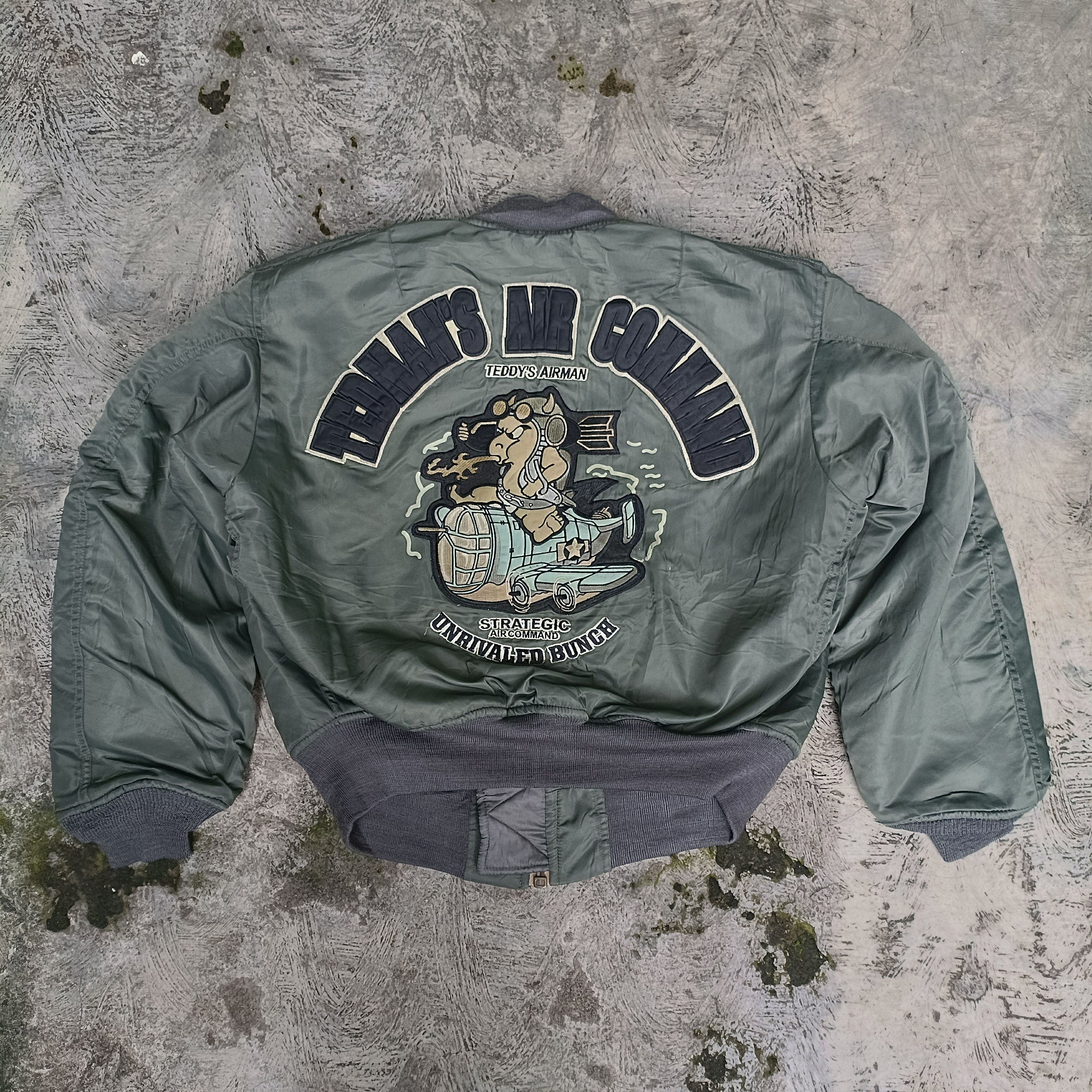 Tedman Vintage MA-1 flight jacket Bomber ted company Embroidery Size US S / EU 44-46 / 1 - 1 Thumbnail