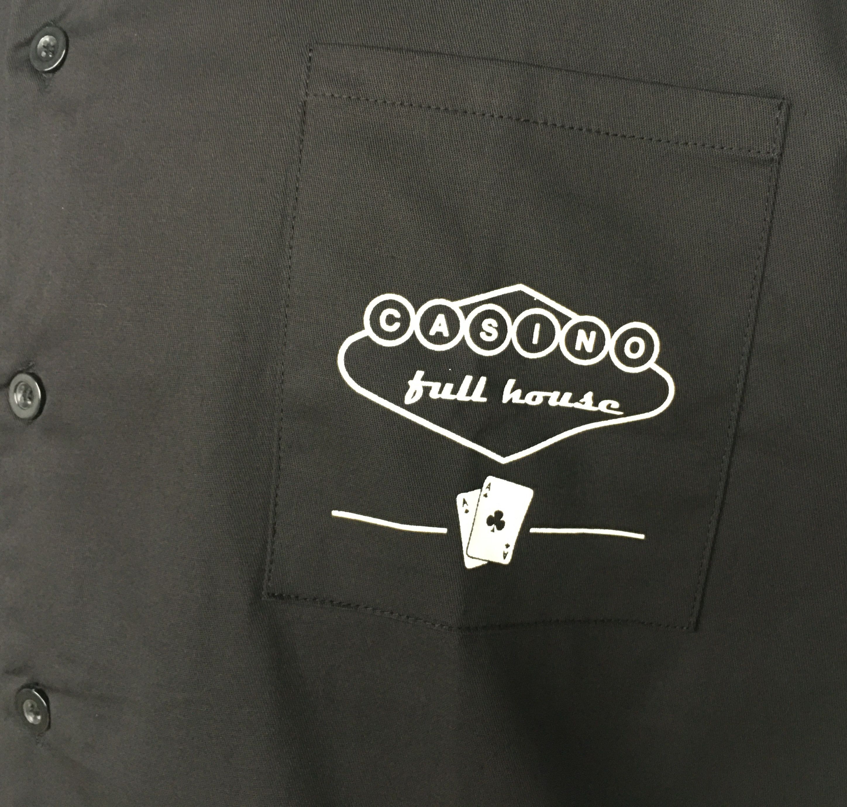 Other Black Men Shirts Solid Color Workshirt Printed On The Pocket Size US XXL / EU 58 / 5 - 6 Thumbnail