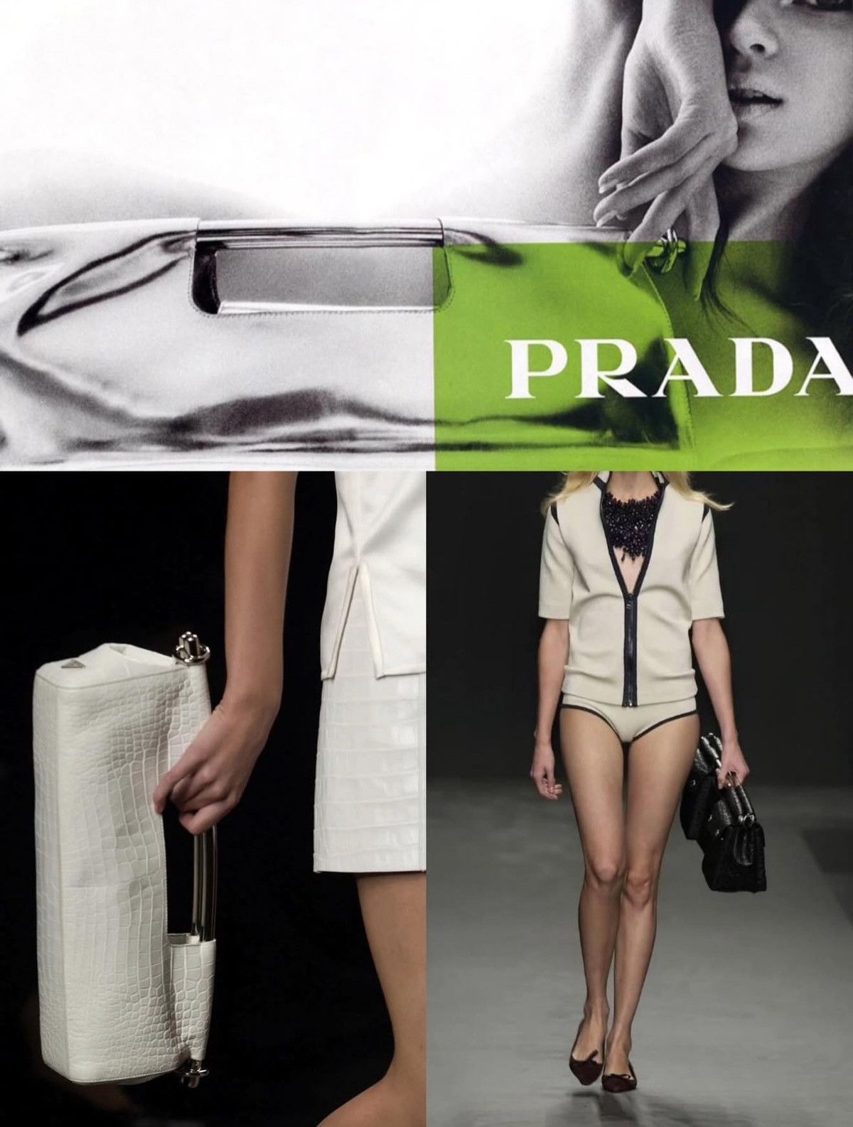 Prada Prada - Miuccia - SS/03 - Metal Handle - Bar Clutch Size ONE SIZE - 2 Thumbnail