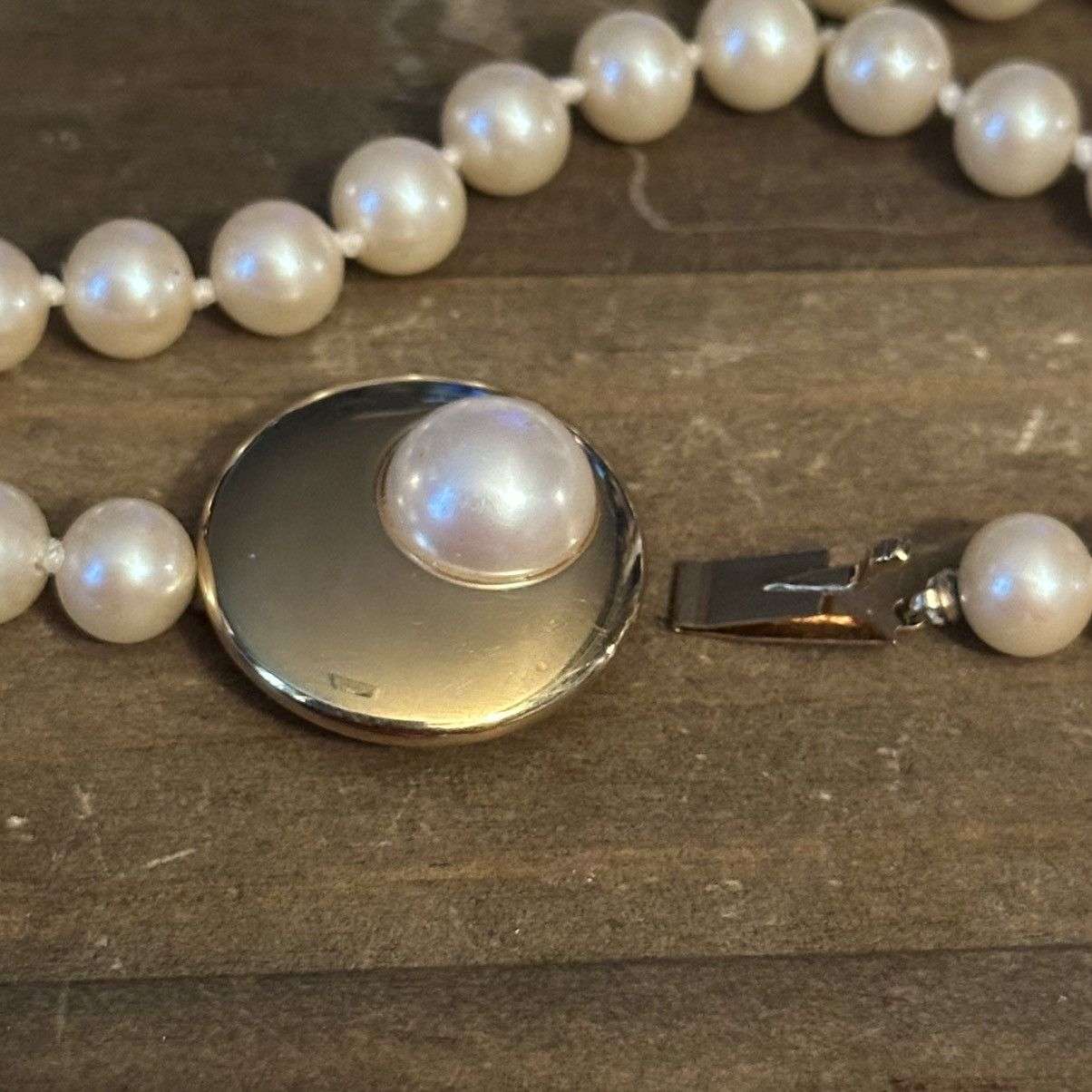 Vintage Vintage long faux pearl necklace Size ONE SIZE - 5 Thumbnail