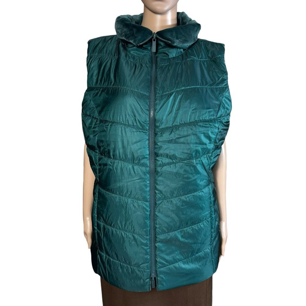 Chicos New Chico's Velour Reversible Green Vest Size 3 US 16 Size XXL / US 16-18 / IT 52-54 - 5 Thumbnail