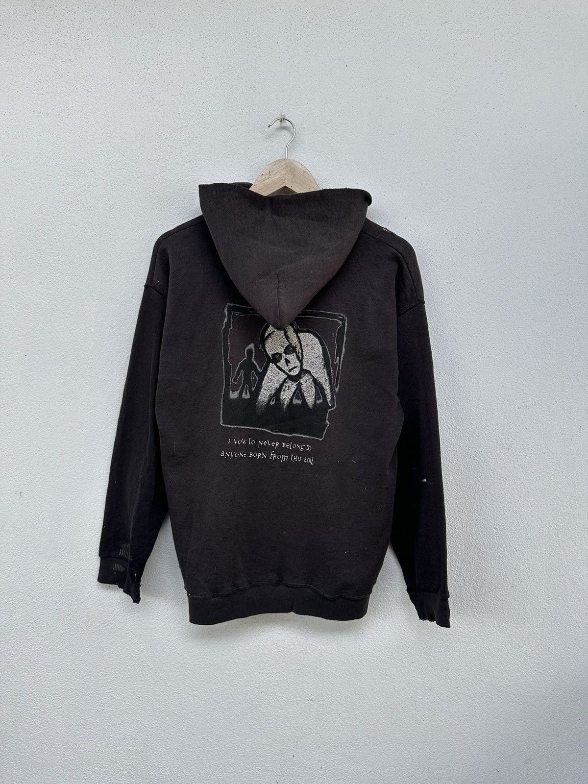 Rare Vintage Shai Hulud 90’s Distressed Hoodie