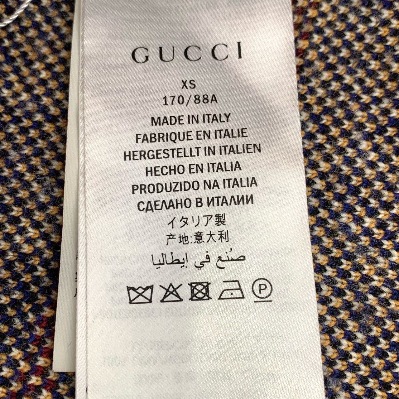 Gucci Gucci Bee Pattern V-neck Striped Wool Knitted Cardigan K26WX Size XS / US 0-2 / IT 36-38 - 6 Thumbnail