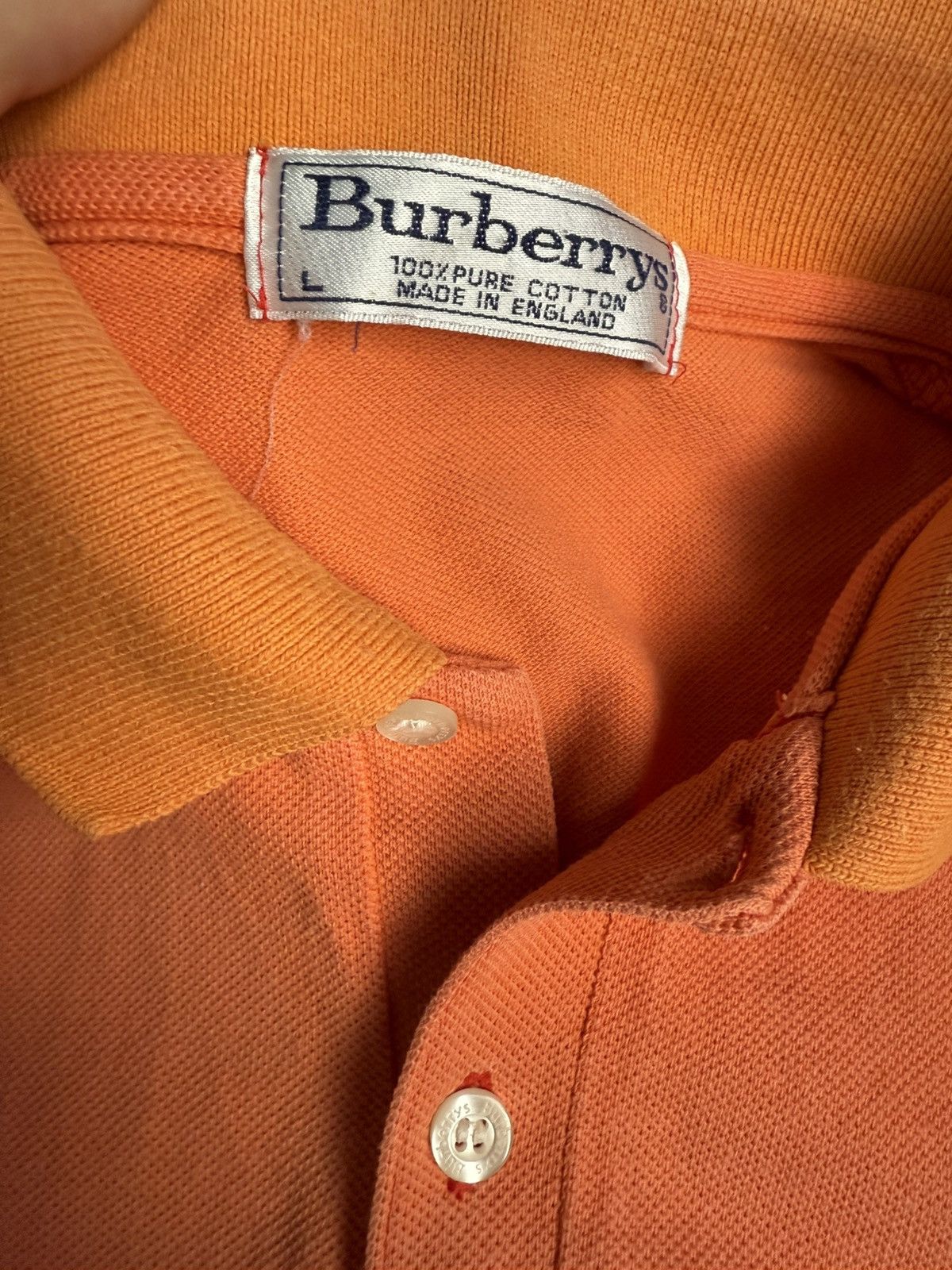 Burberry × Vintage Vintage shirt Burberry Polo Size US L / EU 52-54 / 3 - 5 Thumbnail