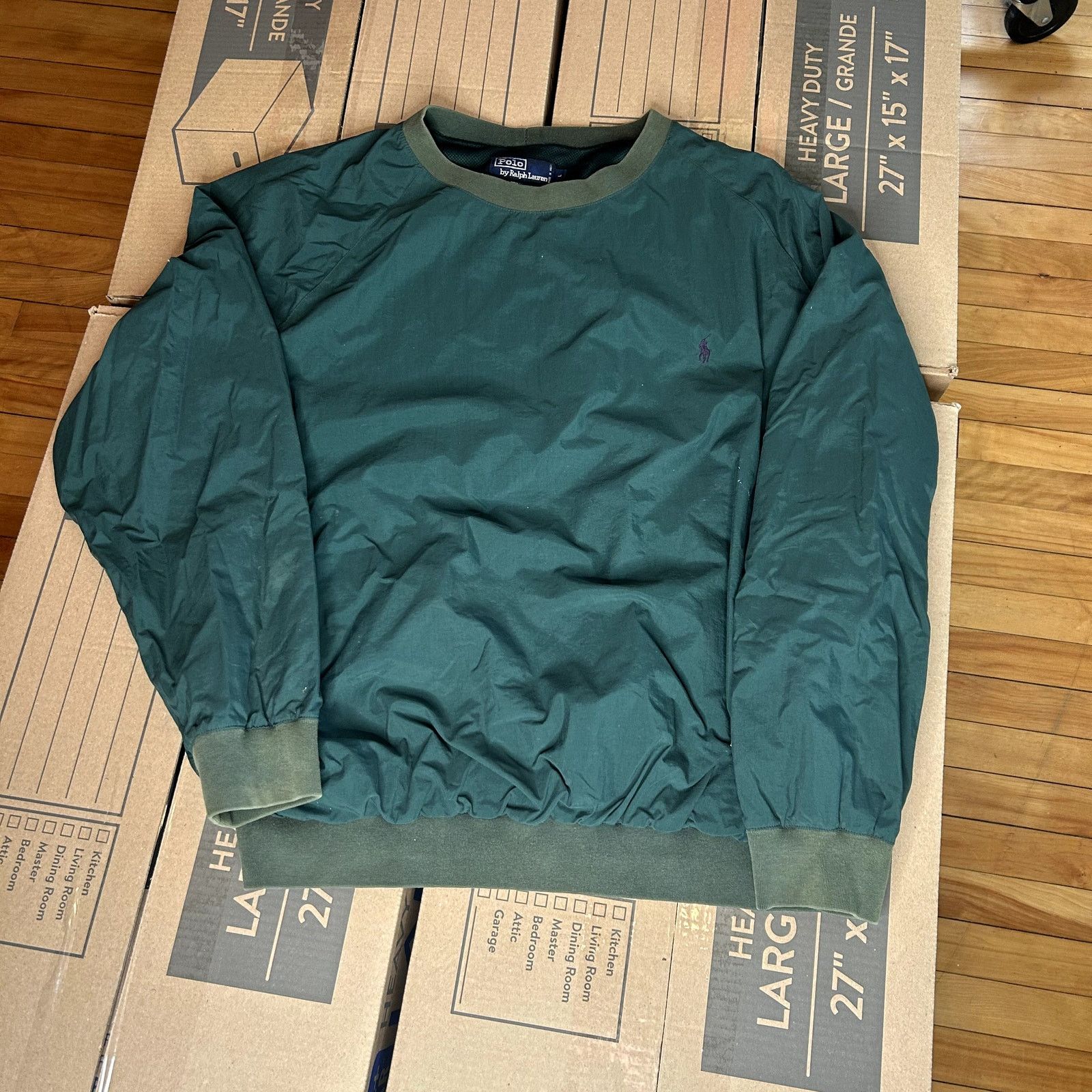 Polo Ralph Lauren Polo Green Windbreaker Pullover T-Shirt Large Size US L / EU 52-54 / 3 - 1 Thumbnail