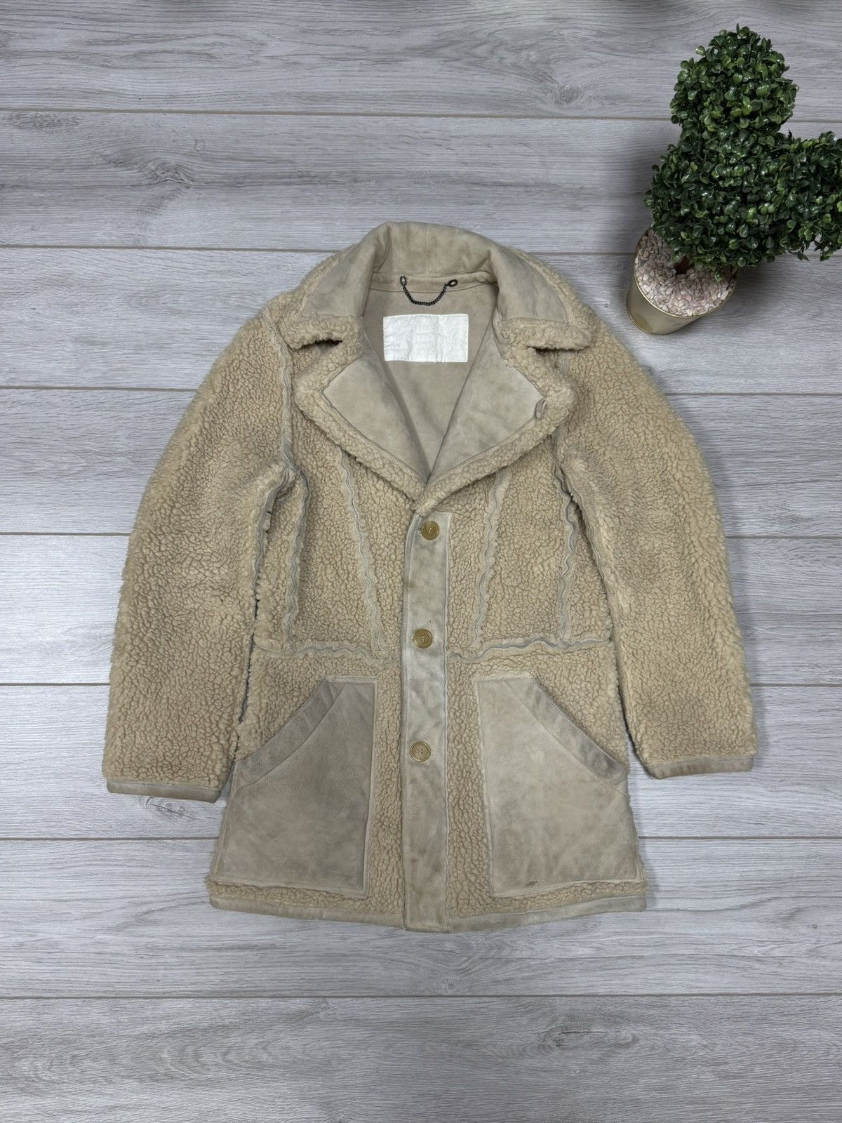 Maison Margiela Maison Margiela H&M reversed sheepskin leather coat jacket Size US S / EU 44-46 / 1 - 1 Thumbnail