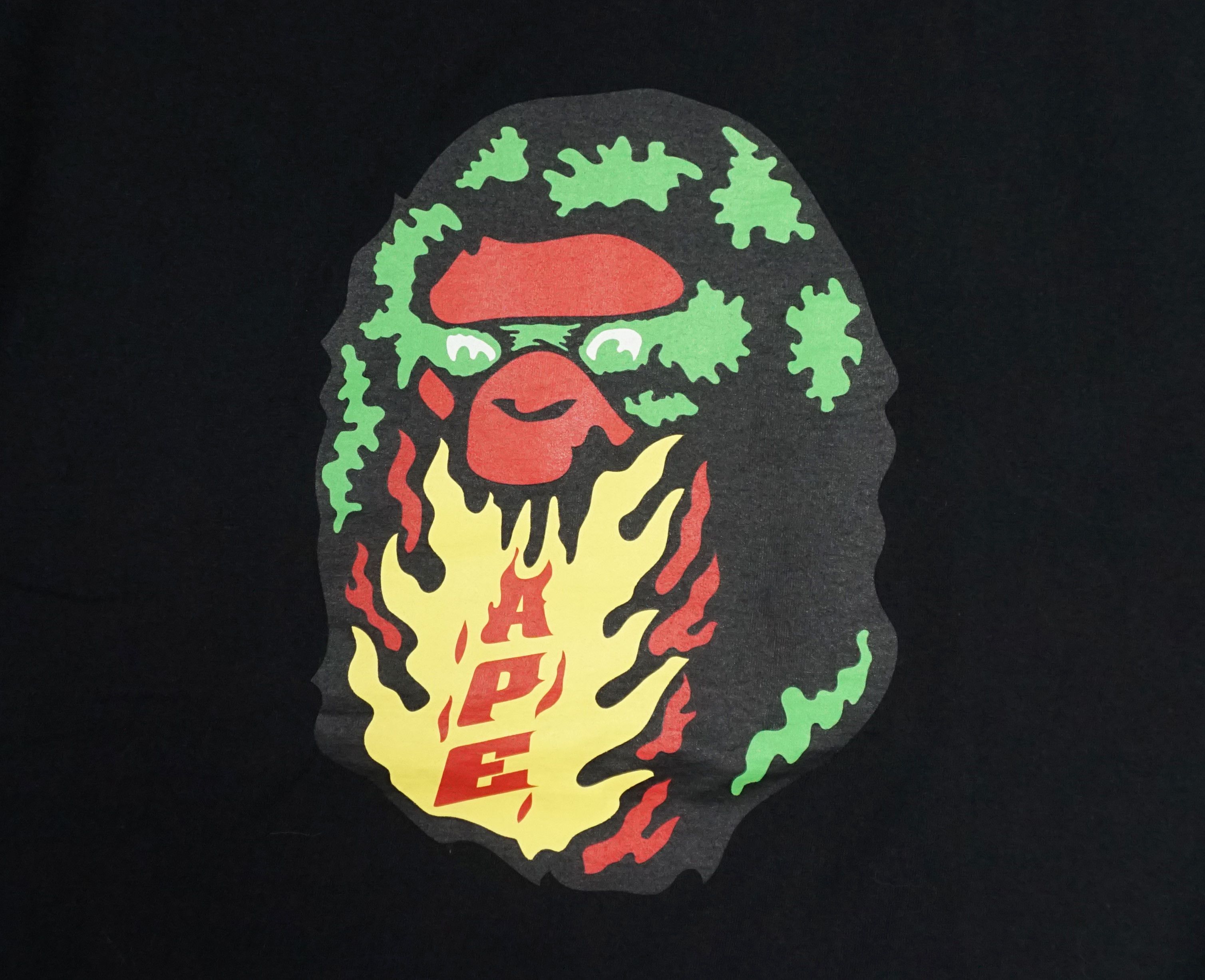 Bape Bape Flame Ape Head T-shirt Size US XL / EU 56 / 4 - 2 Thumbnail