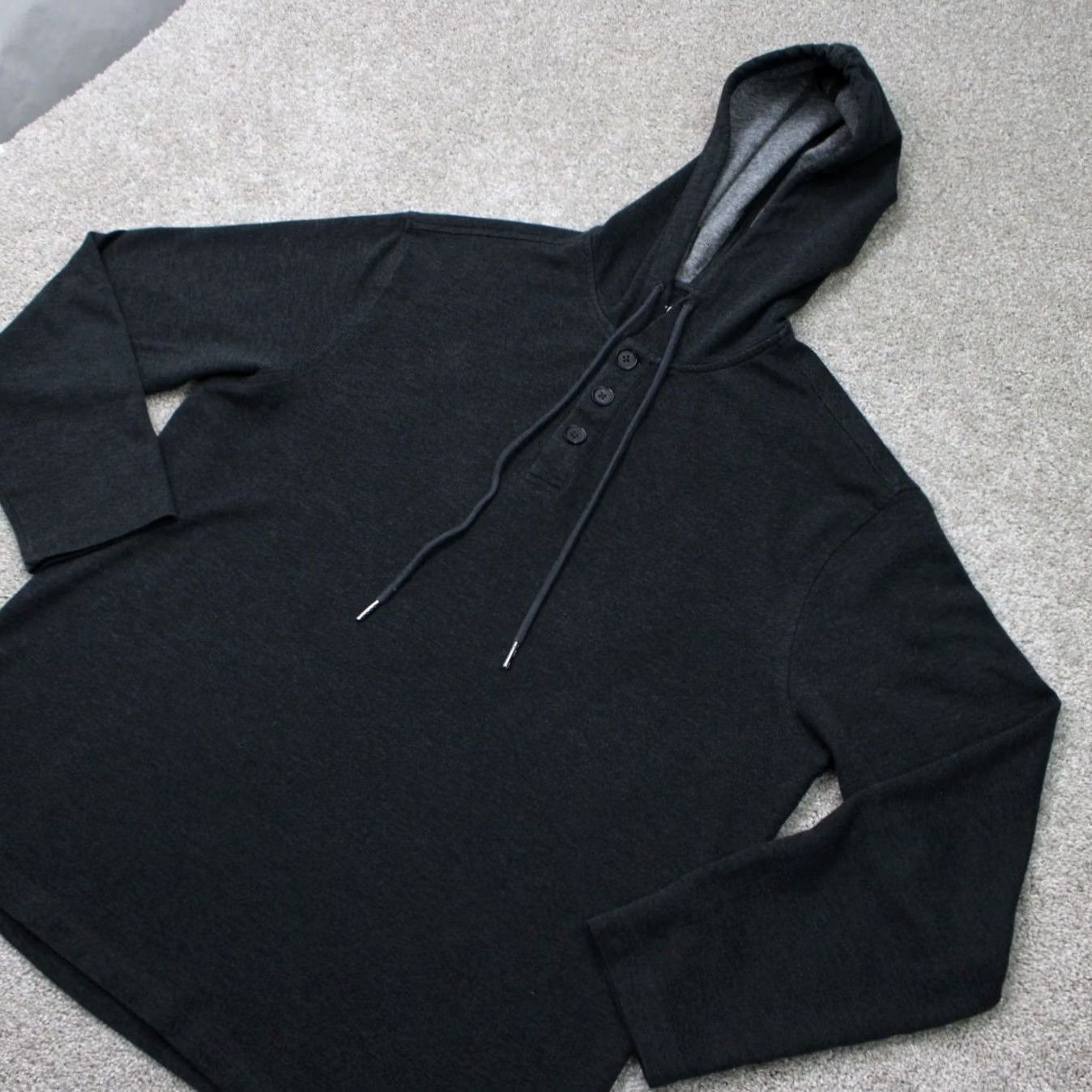 Mizzen+Main Mizzen+Main Hoodie Mens 2XL Gray Henley Hoodie Sweatshirt Regular Size Gray Size US XXL / EU 58 / 5 - 3 Thumbnail
