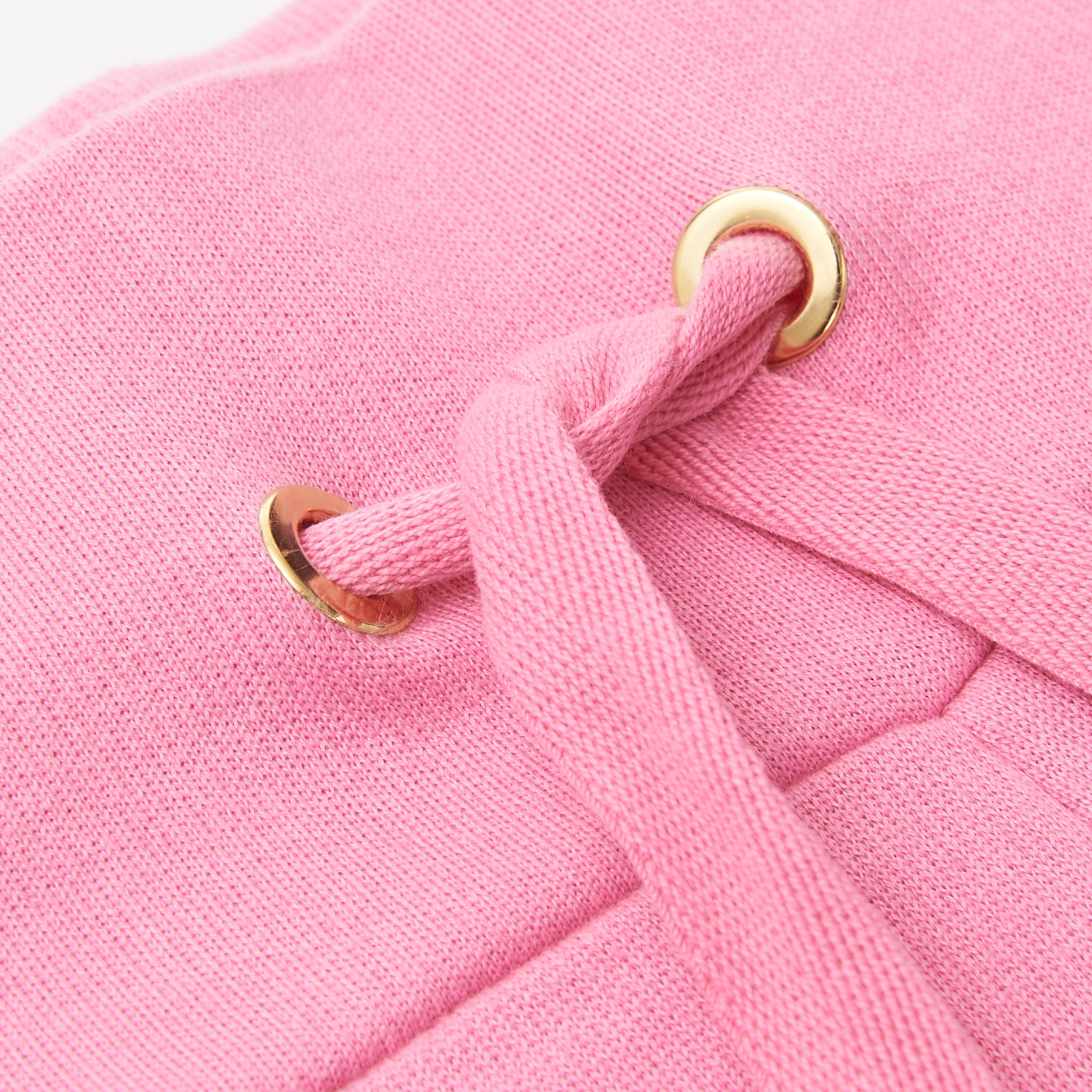 Balmain Light Pink Cashmere & Cotton Shorts With Monogram Logo Size 28" / US 6 / IT 42 - 3 Thumbnail