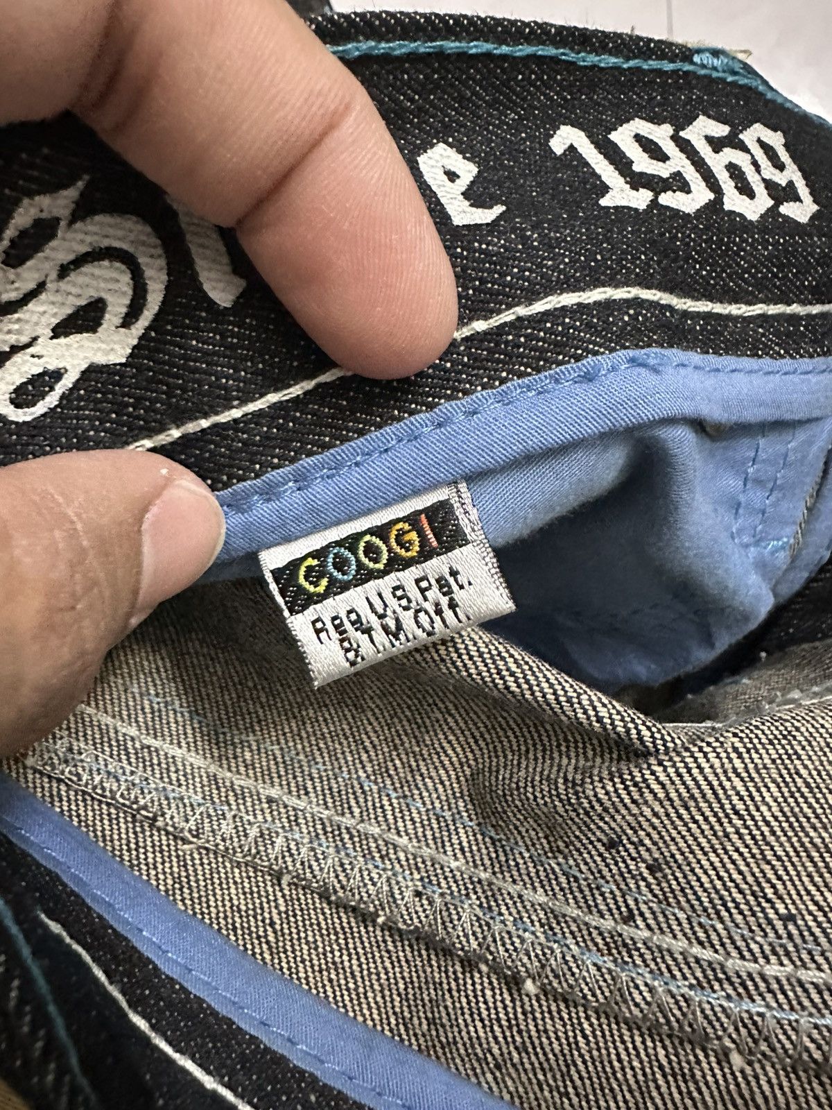 Coogi 2000 Coogi Embroidered Baggy Jeans Y2K Avant Garde Jnco Lgb Size US 34 / EU 50 - 7 Thumbnail