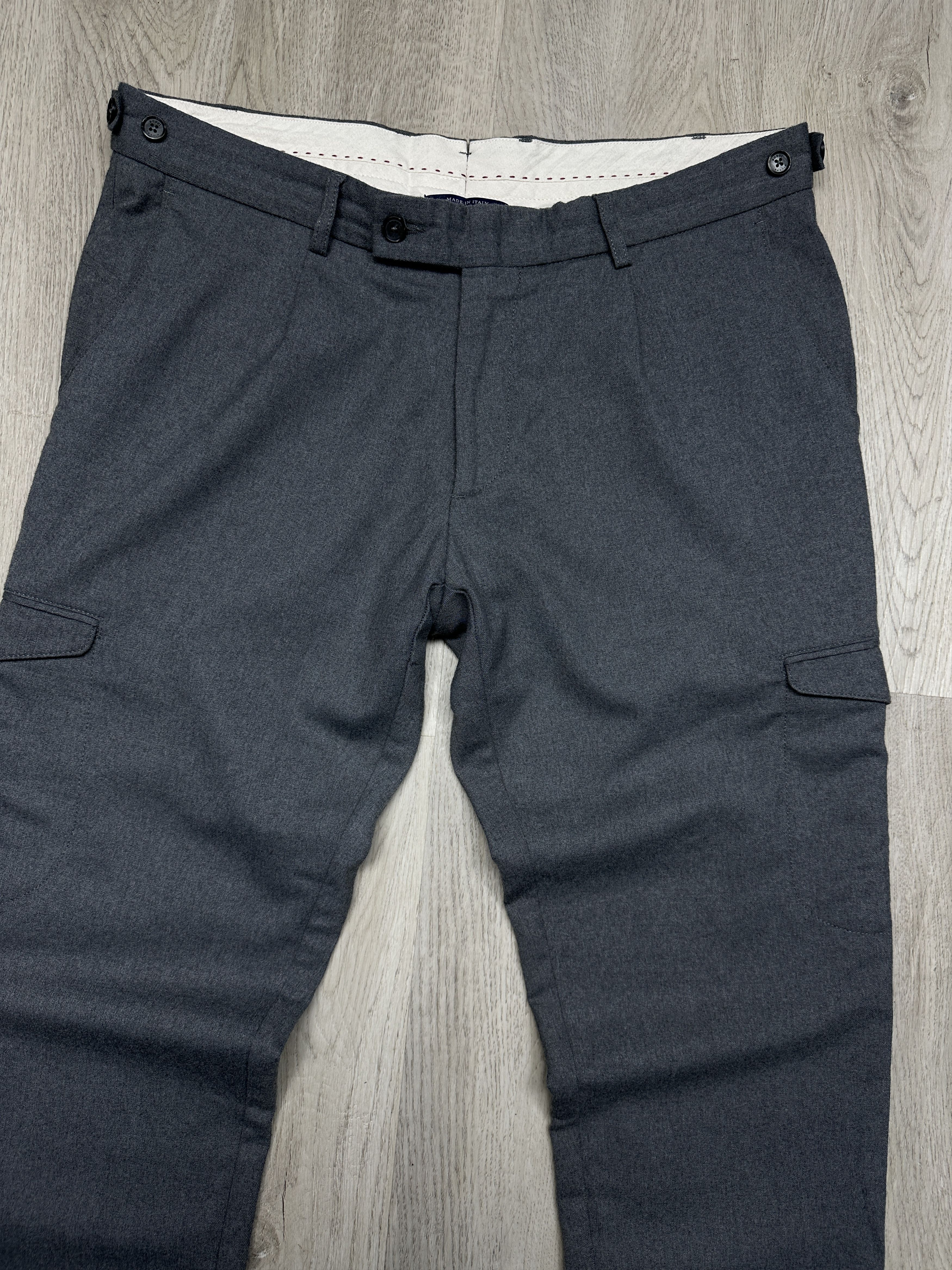 Boggi Boggi Milano Mens Wool Cargo Pants Size US 36 / EU 52 - 2 Thumbnail