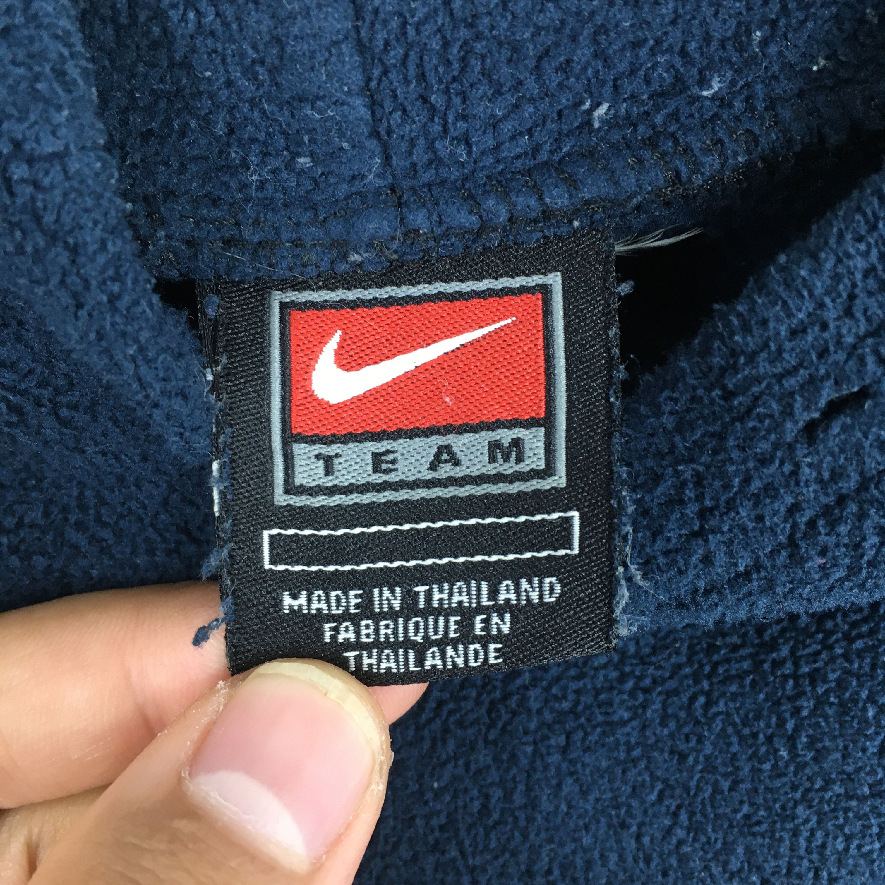 Nike × Nike ACG Vintage 90's Nike Swoosh Blue Hoodie Sweatshirts Large Size US L / EU 52-54 / 3 - 4 Thumbnail