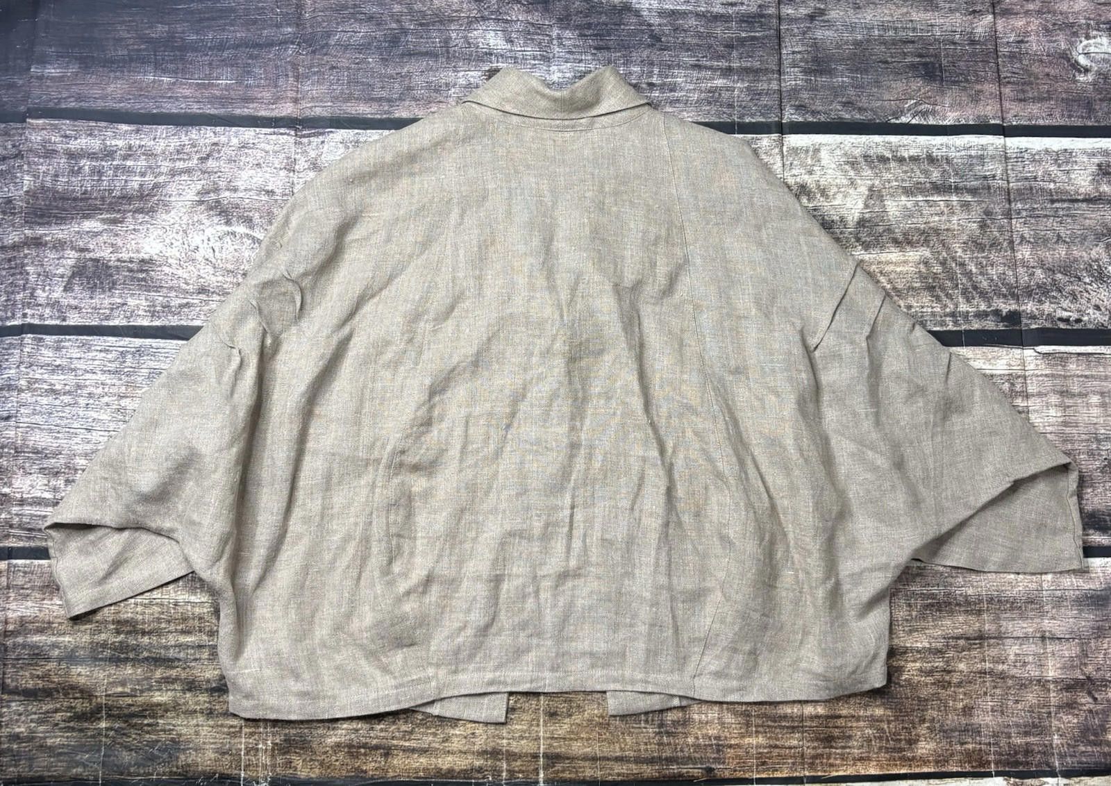 Other A La Mode by Xiao Sweater Top Women's Medium Linen Oversized Size M / US 6-8 / IT 42-44 - 3 Thumbnail