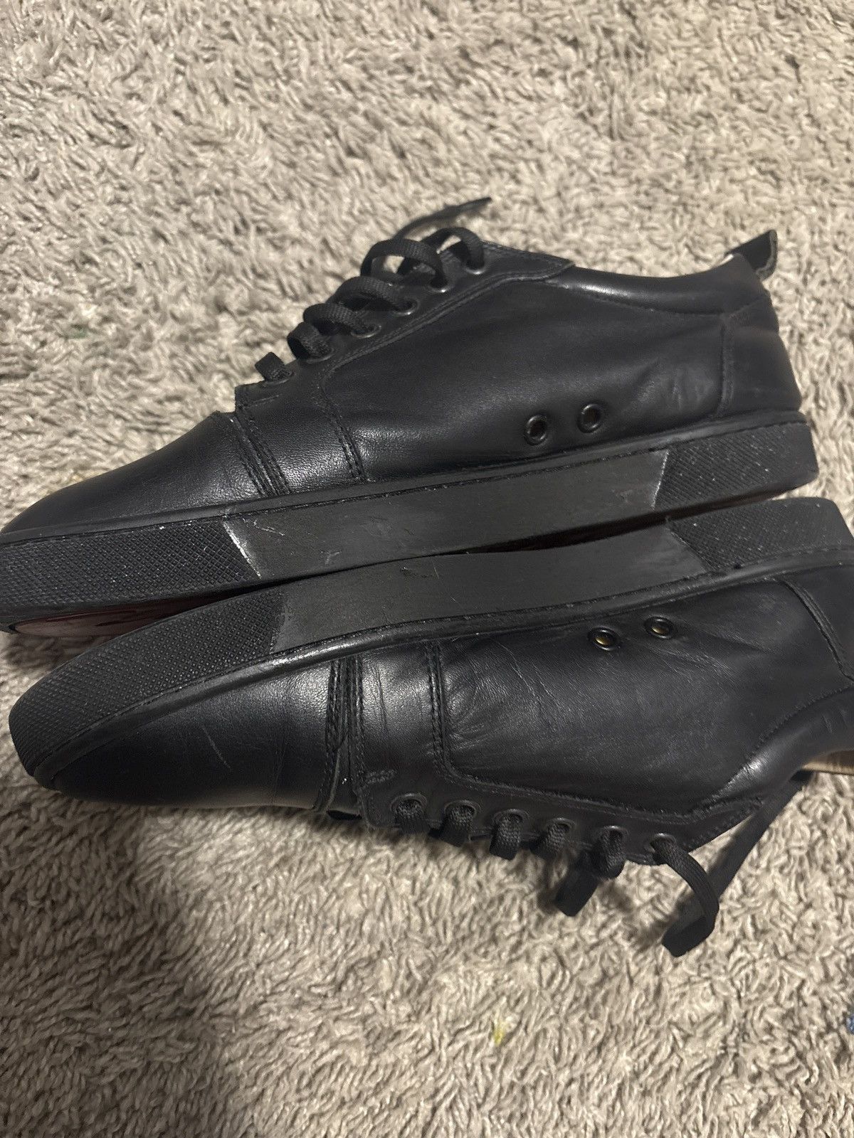 Christian Louboutin Christian Louboutin Louis Junior Flat Calf Black Sneakers Size US 8 / EU 41 - 4 Thumbnail