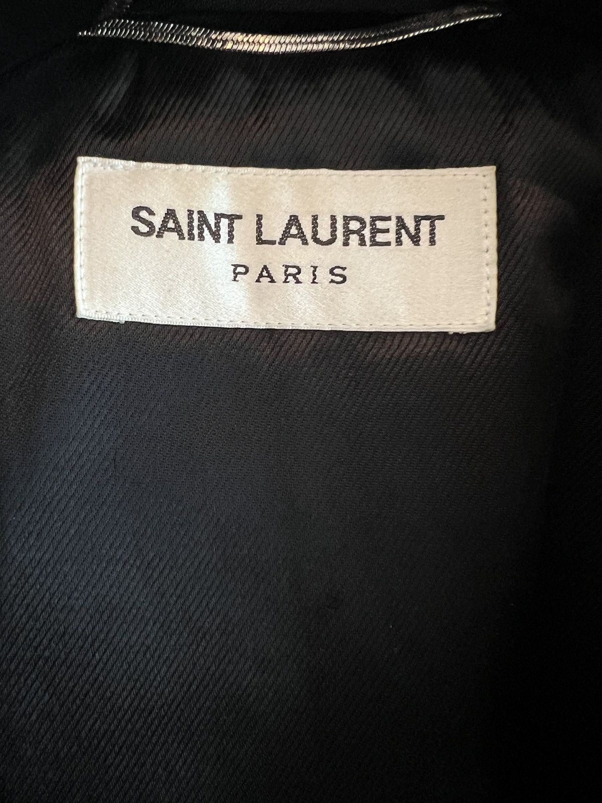 Hedi Slimane × Saint Laurent Paris Saint Laurent Paris L17 Leather Jacket Sz. 48 Hedi Slimane Size US M / EU 48-50 / 2 - 3 Thumbnail