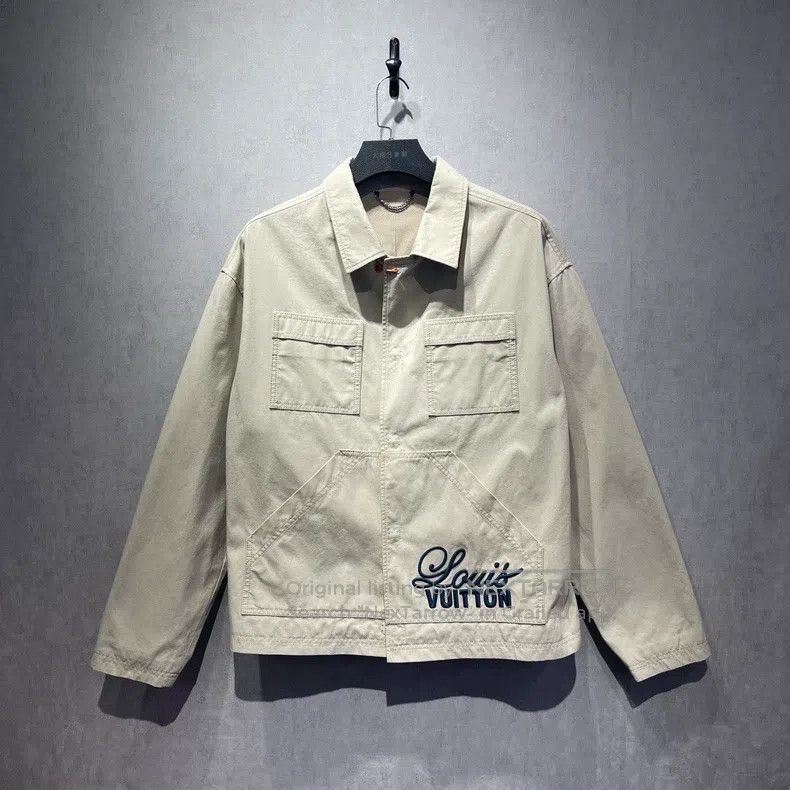 Louis Vuitton Louis Vuitton Embroidered work jacket with logo letters ja Size US L / EU 52-54 / 3 - 1 Thumbnail