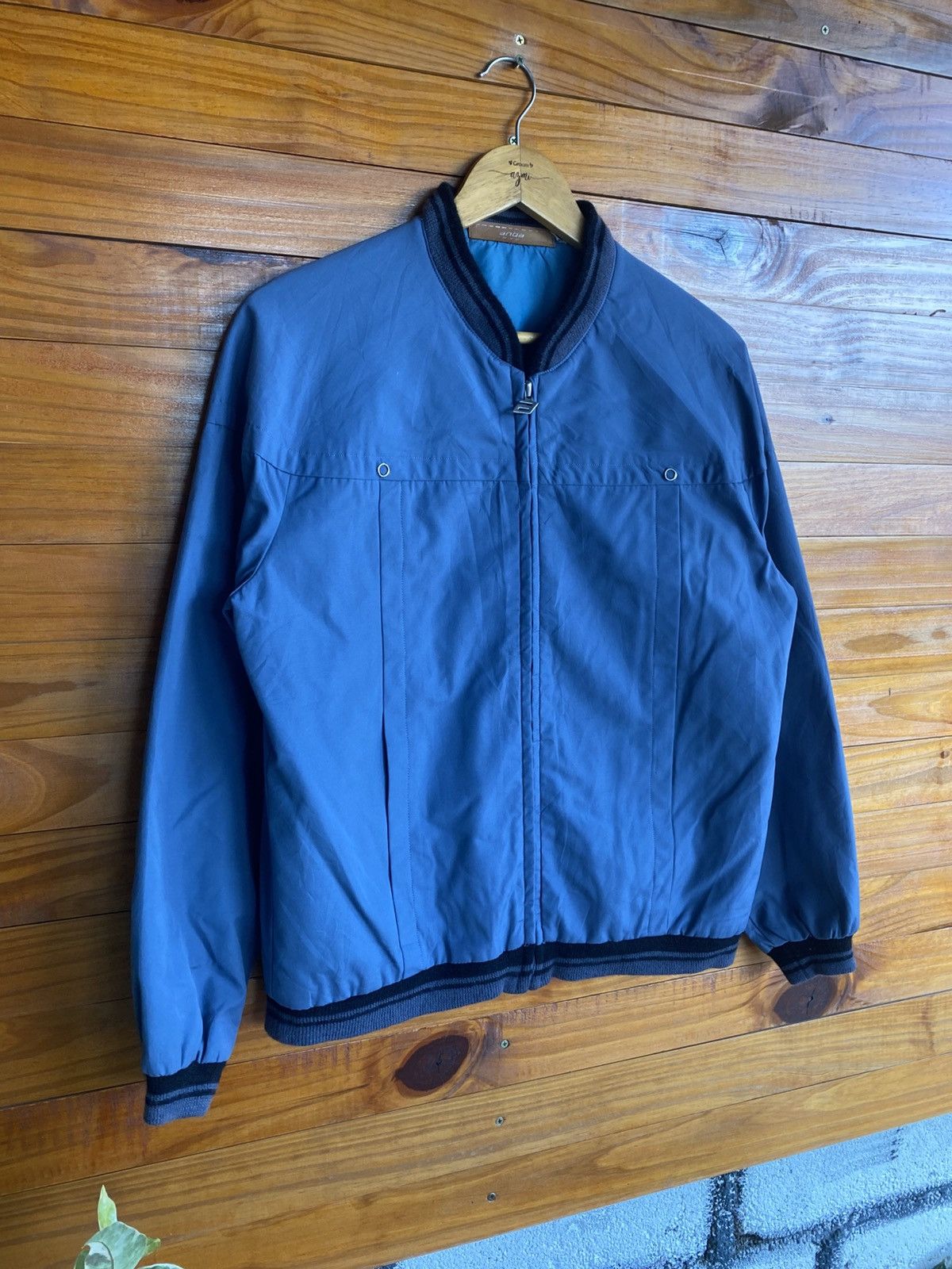 Vintage Vintage ANBA Austria Blue Bomber Jacket Licensed by Kenkado Size US M / EU 48-50 / 2 - 5 Thumbnail