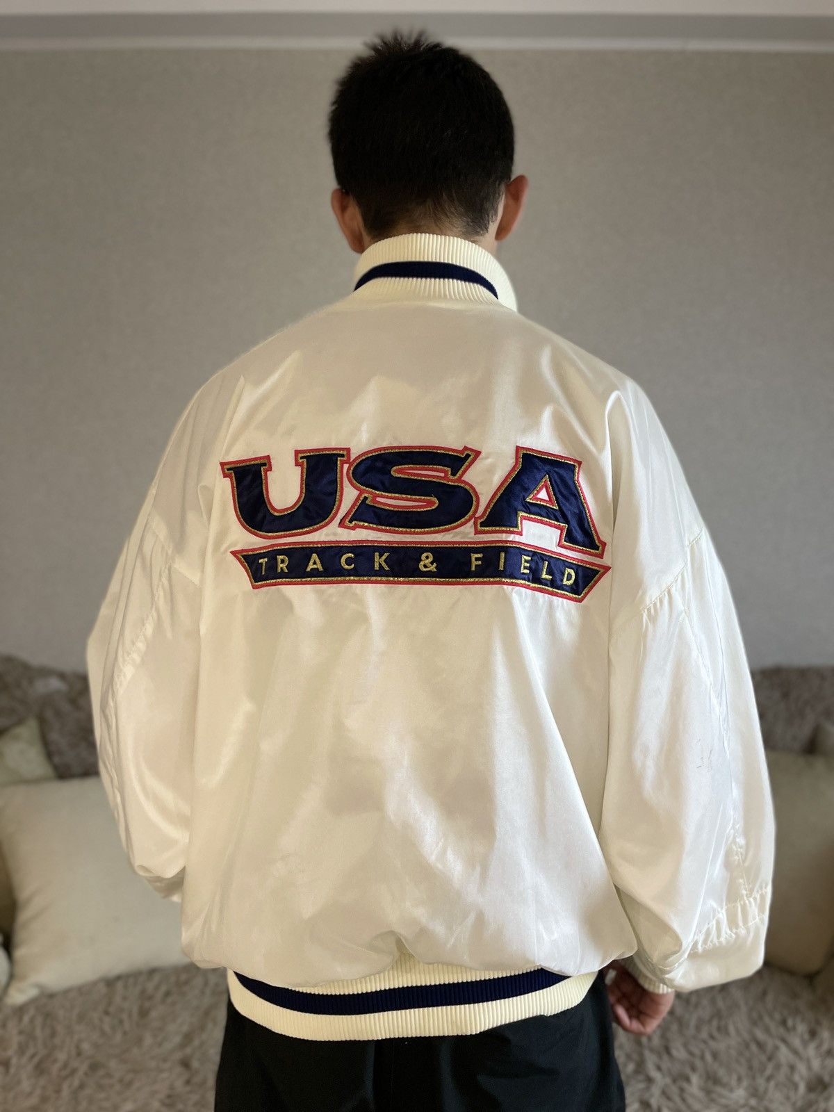 Nike NIKE 90s USA Retro Logo Nylon Track Bomber Top Jacket L Size US L / EU 52-54 / 3 - 2 Thumbnail