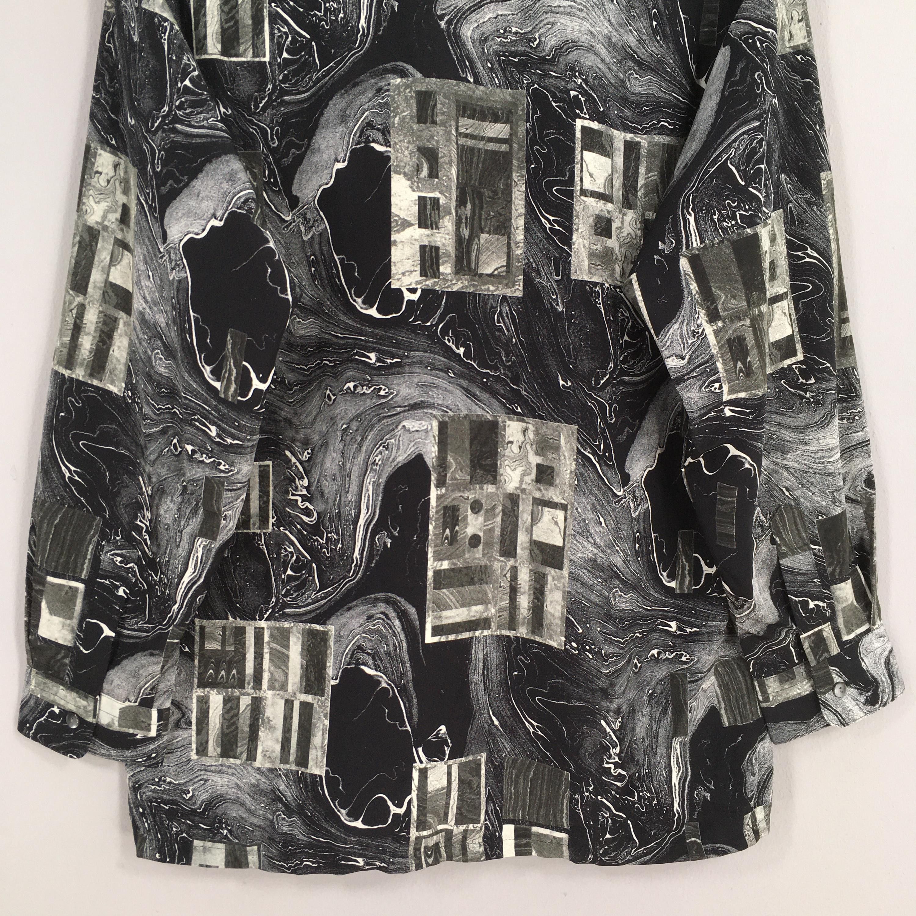 Vintage Vintage Psychedelic Men Casual Oxfords Black Shirt Large Size US L / EU 52-54 / 3 - 9 Thumbnail