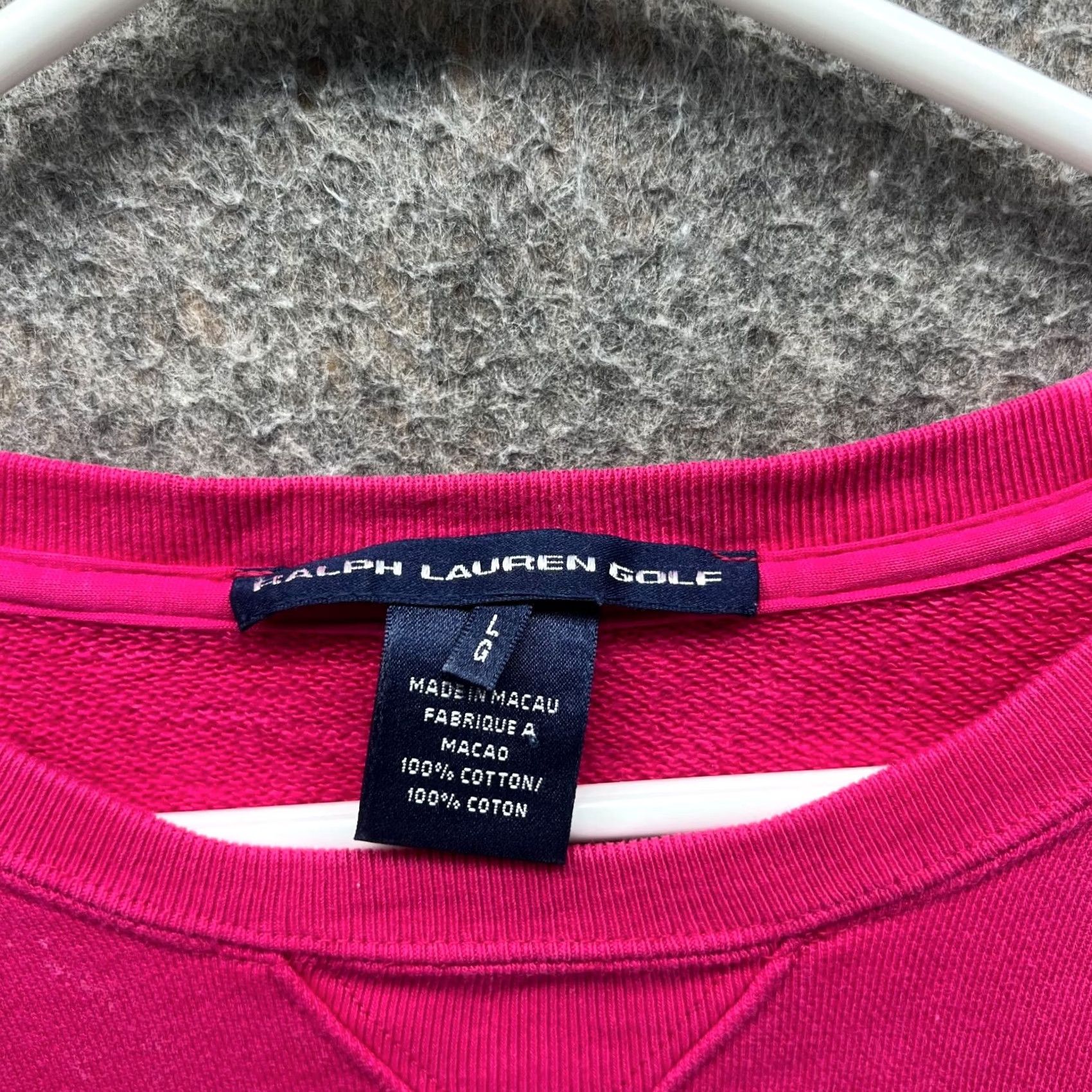 Ralph Lauren VINTAGE Ralph Lauren Sports Sweater Womens Large Pink Crewneck Pullover Fleece Pony Knit All Seasons Size L / US 10 / IT 46 - 6 Thumbnail