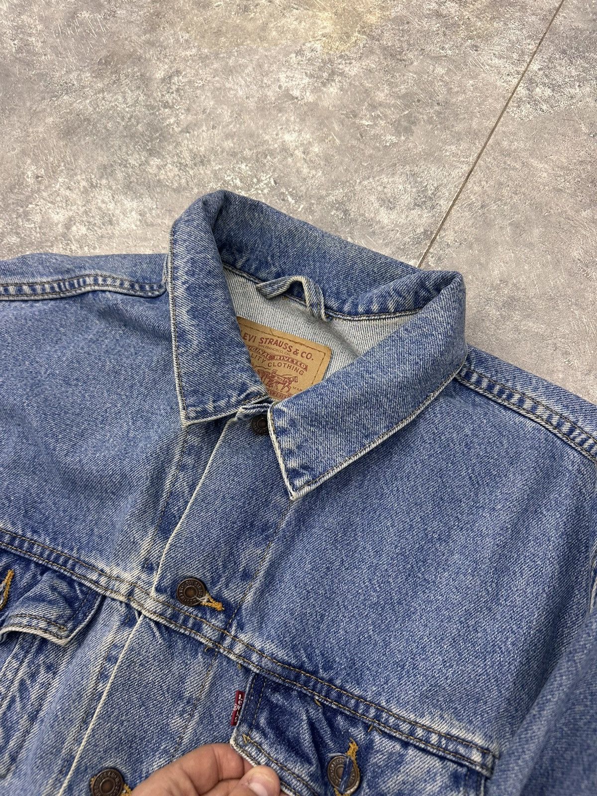 Vintage Levis Vintage Made in USA Denim Jacket Size US M / EU 48-50 / 2 - 4 Thumbnail