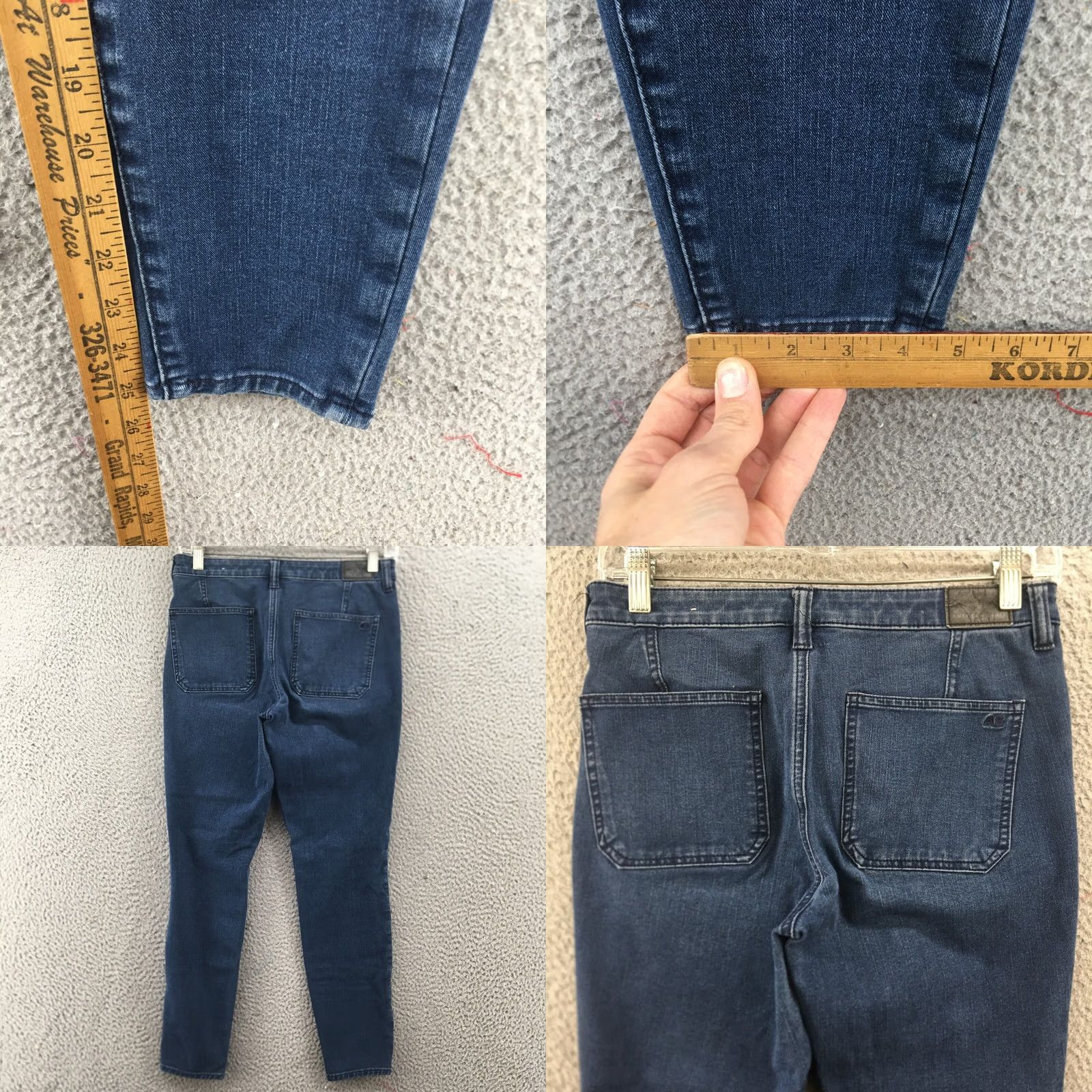 American Eagle Outfitters American Eagle Skinny Jeggings Jeans Womens 6 Blue Denim Zip Fly Size 28" / US 6 / IT 42 - 8 Thumbnail