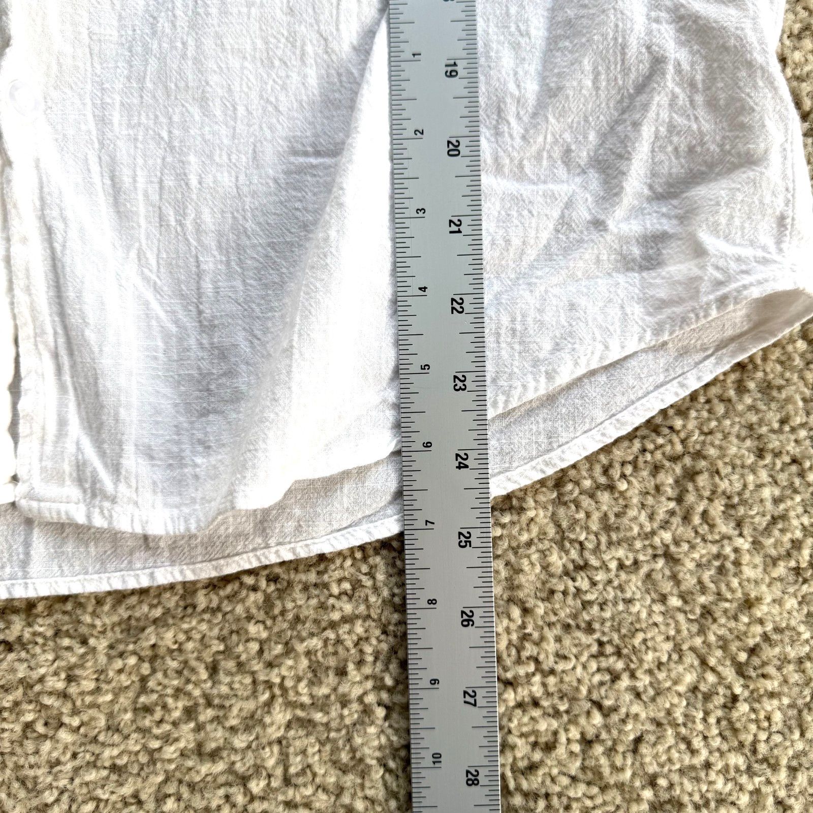 Other DAZY Sheer White Linen Texture Button Down Utility Shirt M Size M / US 6-8 / IT 42-44 - 4 Thumbnail