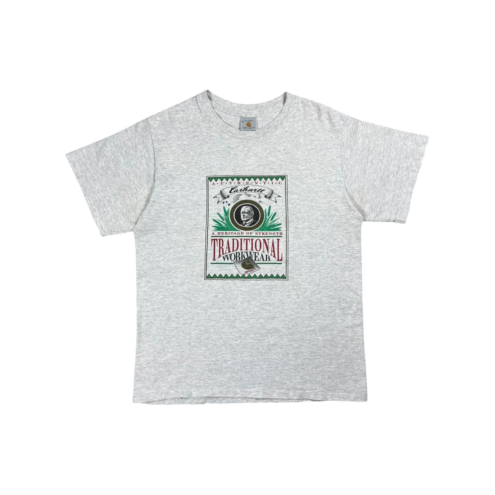 Carhartt × Vintage 90s Carhartt Founder Hamilton Carhartt shirt shirt promo tee Size US M / EU 48-50 / 2 - 1 Thumbnail