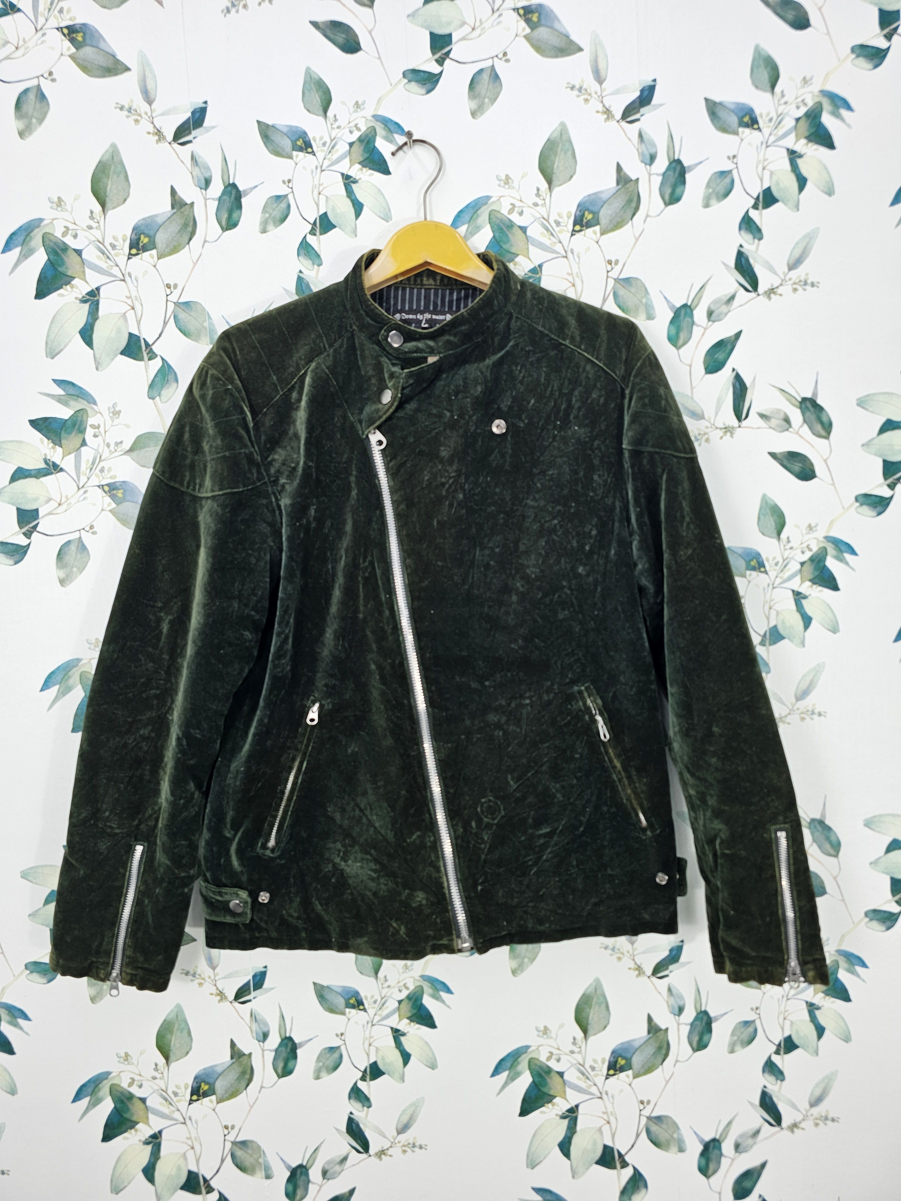 Japanese Brand Down By The Water Motorcycle Punk Riders Velvet Jacket J0118 Size US M / EU 48-50 / 2 - 1 Thumbnail