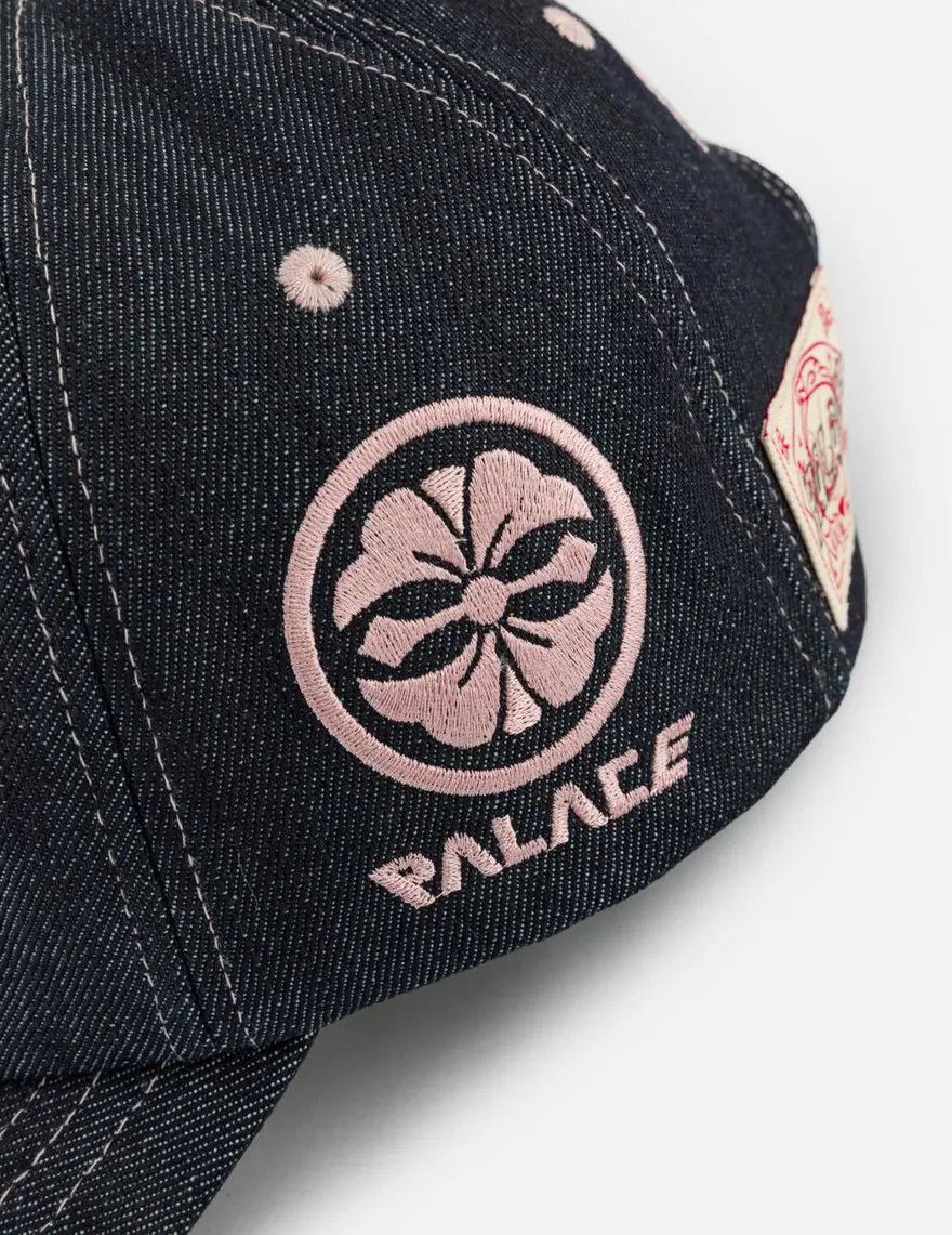 Evisu × Palace Palace Evisu Deep Indigo Embroidered Denim Cap Size ONE SIZE - 4 Thumbnail