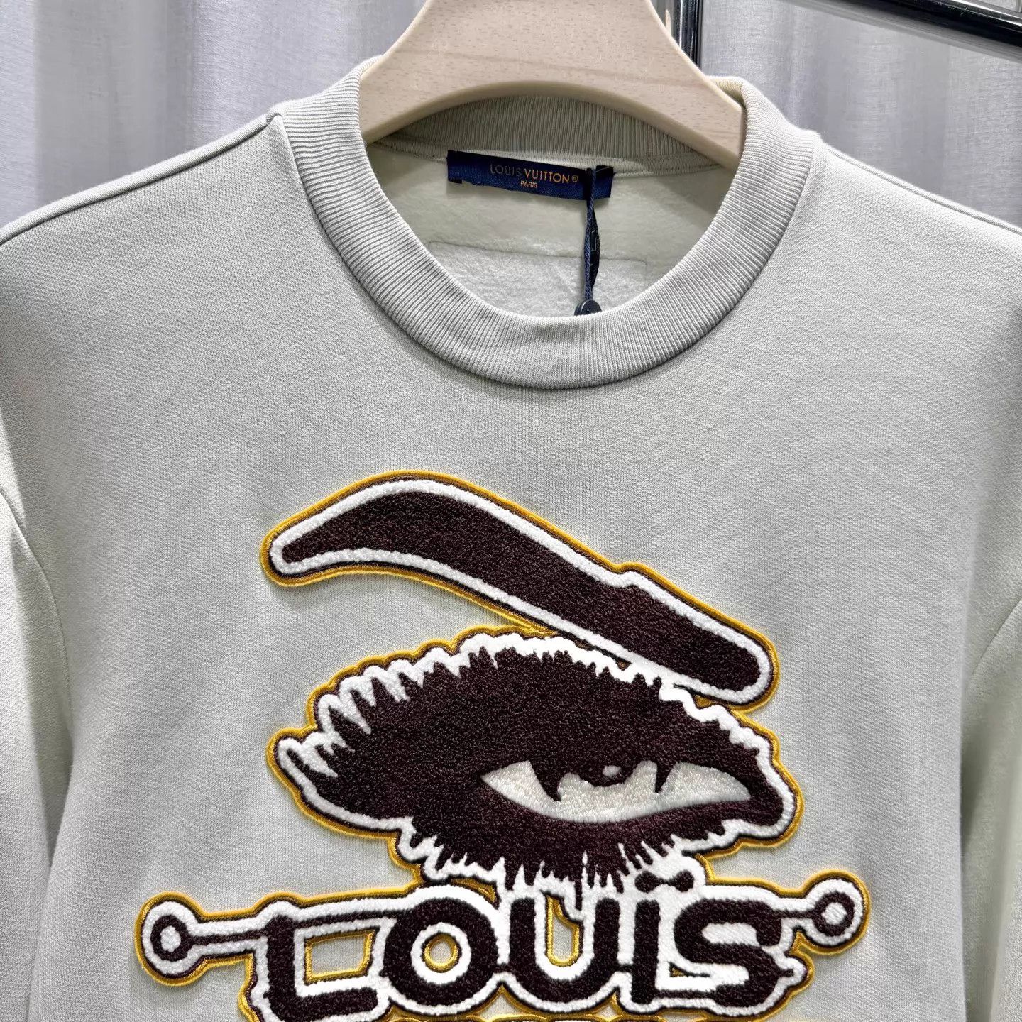 Louis Vuitton LV Light Green Flocked Logo Sweatshirt XS Size US XS / EU 42 / 0 - 3 Thumbnail