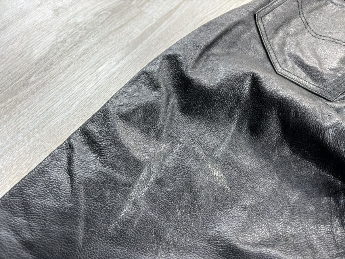 Leather × Vintage Mens biker motorcycle leather pants Highway Size 52 Size US 34 / EU 50 - 8 Thumbnail
