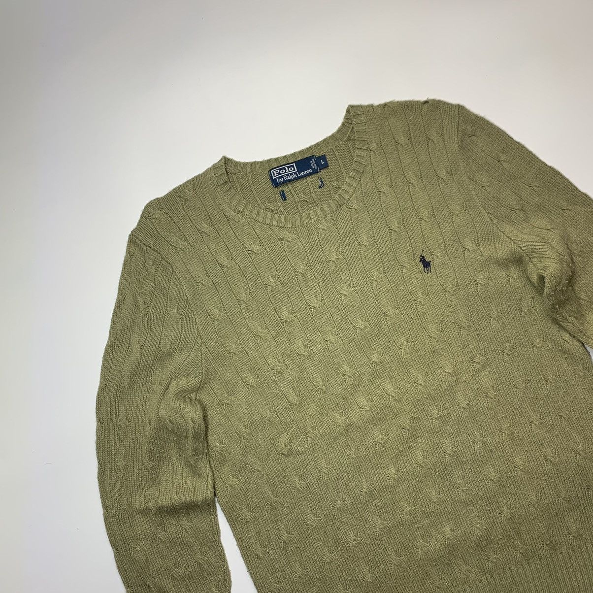 Ralph Lauren Polo Ralph Lauren Khaki Knit Sweater Old Money Size US L / EU 52-54 / 3 - 2 Thumbnail