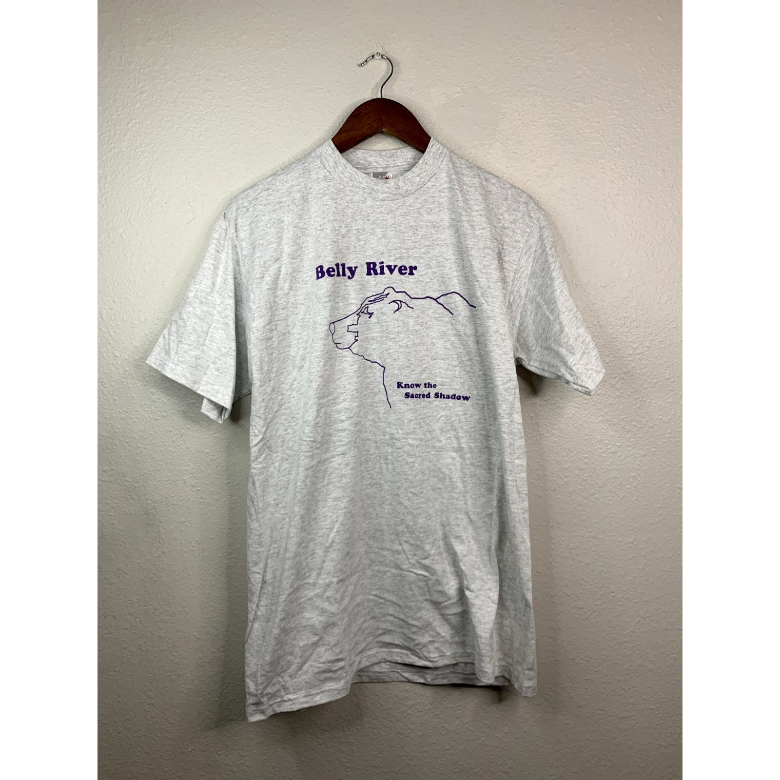 Jerzees Vintage Belly River Shirt Bear Tee Sacred Shadow VTG Large Size US L / EU 52-54 / 3 - 1 Thumbnail